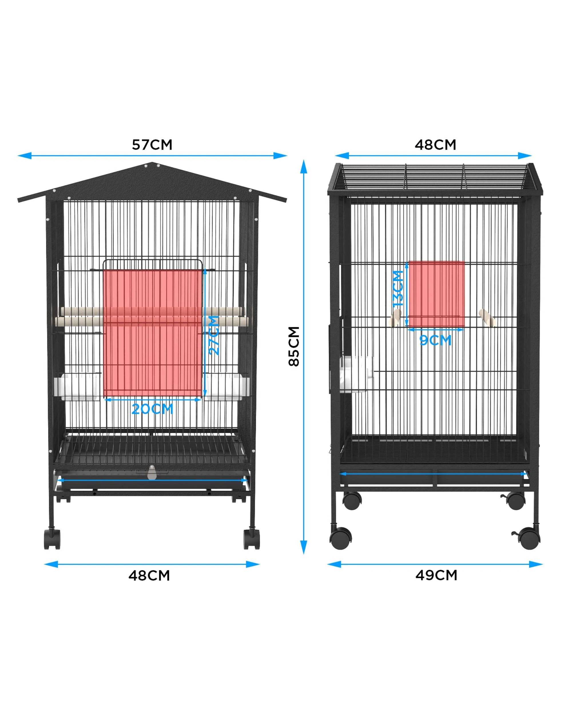 9 Advwin Bird Cage 85CM Parrot Aviary, 9 of 9