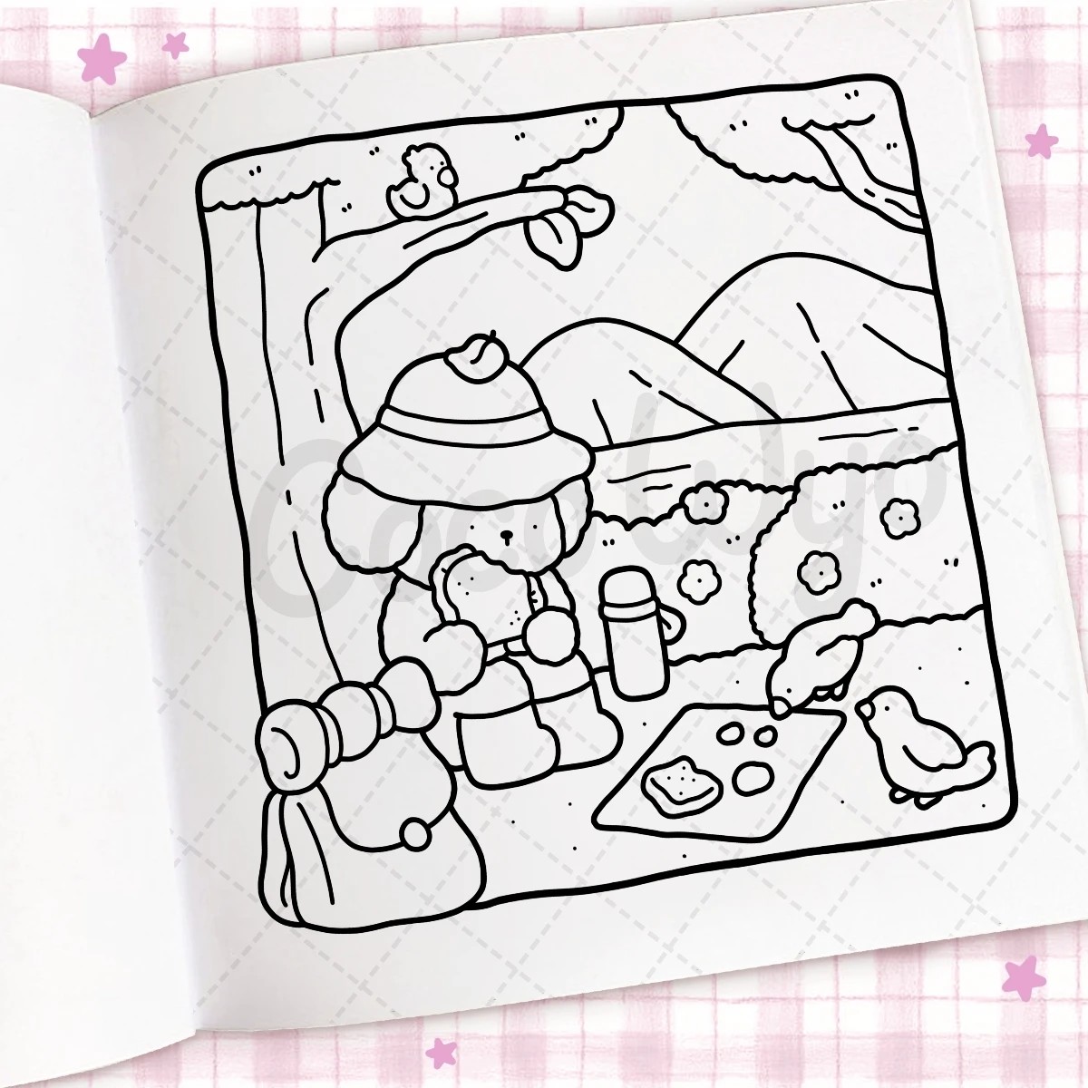4 Cozy Days Cute and Comfy Colouring Book by Coco Wyo - Book, 4 of 5