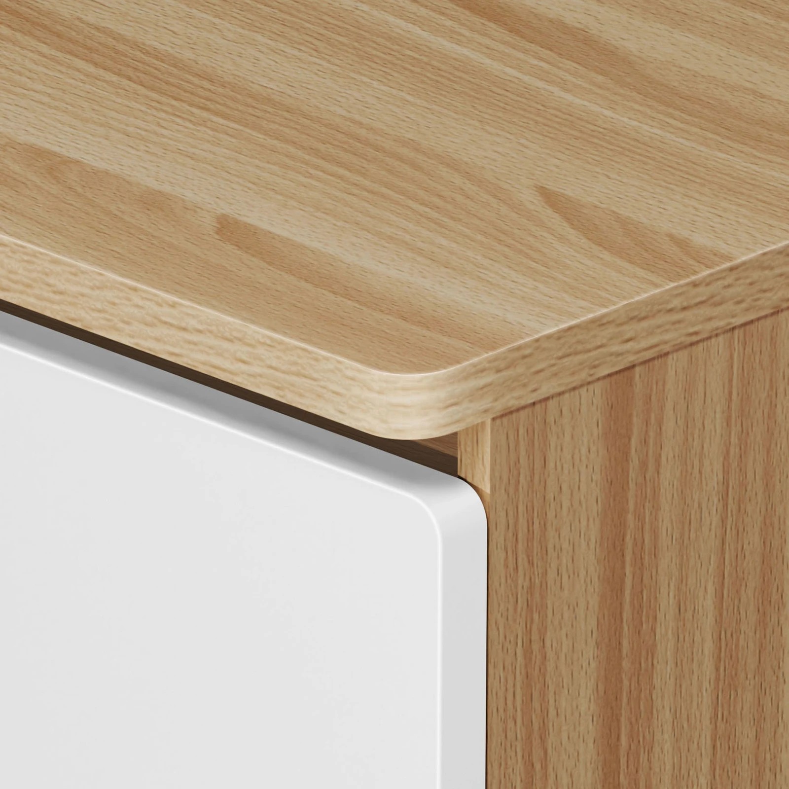 5 Alfordson 5 Chest of Drawers Minimalist Storage Cabinet Dresser - Oak, 5 of 10