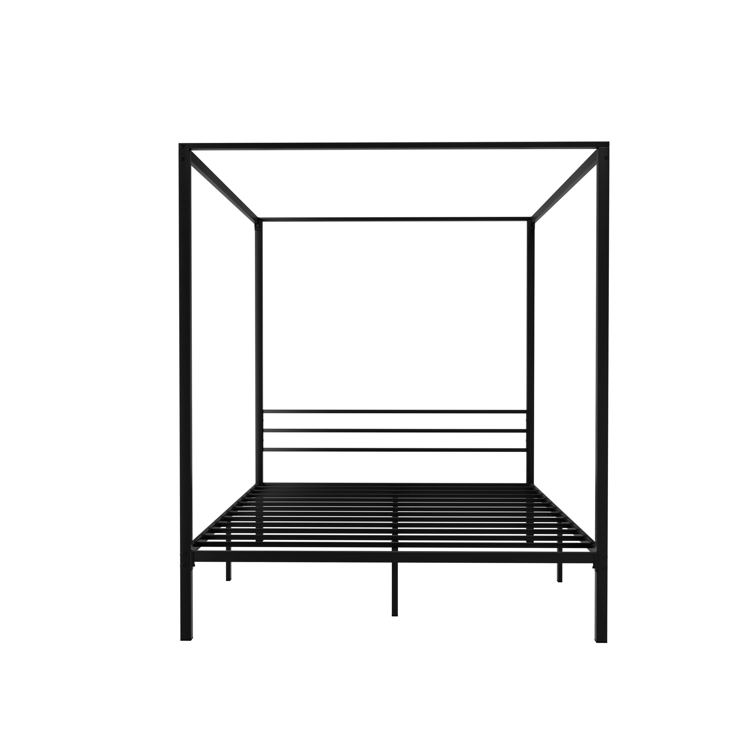 4 Artiss Bed Frame Queen Size Metal Frame POCHY - Black, 4 of 7