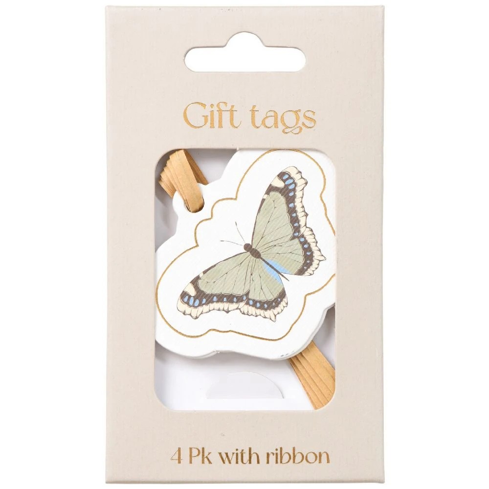 1 Otto Gift Tags Butterfly 4 Pack, 1 of 2