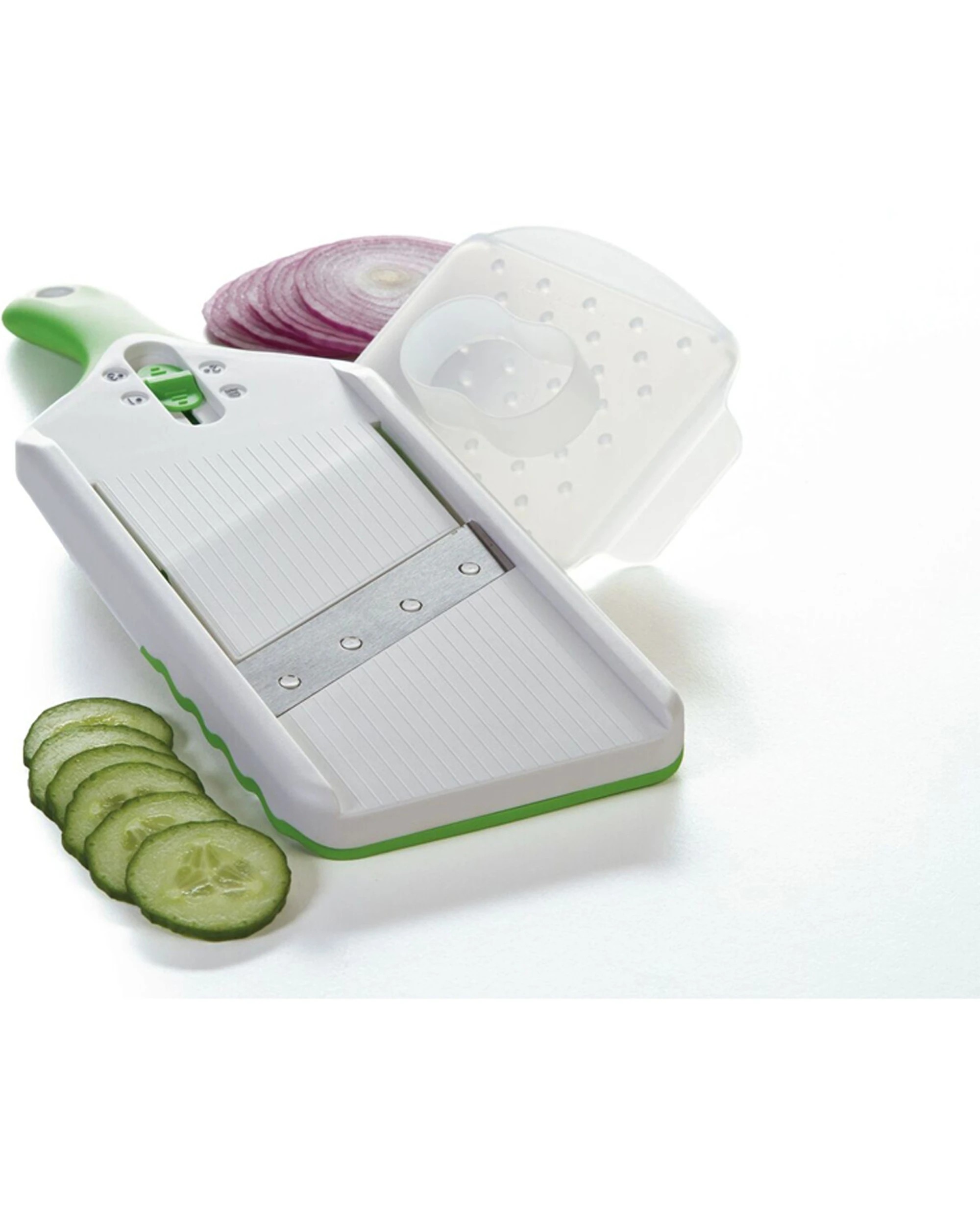 2 Progressive Prepworks Adjust-A-Slice Mandoline Kitchen Fruit Slicer - Multi, 2 of 6