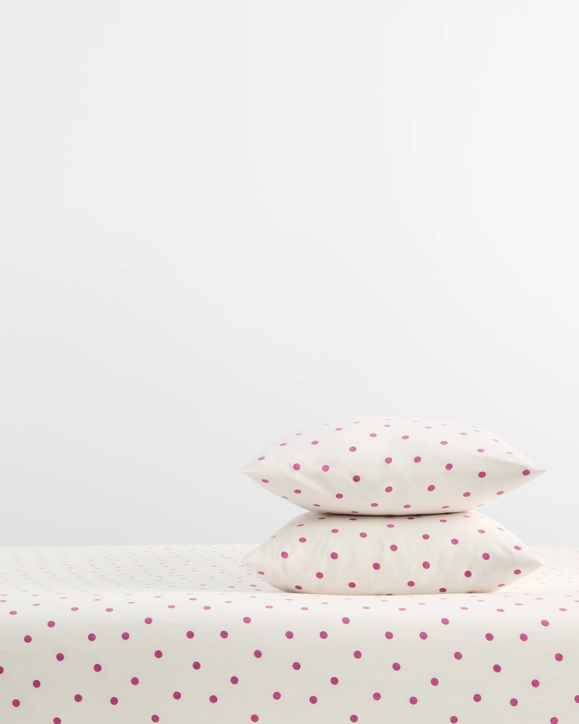 1 Arlo Polka Dot Stonewash 2 Pack Cotton Standard Pillowcase - One Size - Pink, 1 of 3