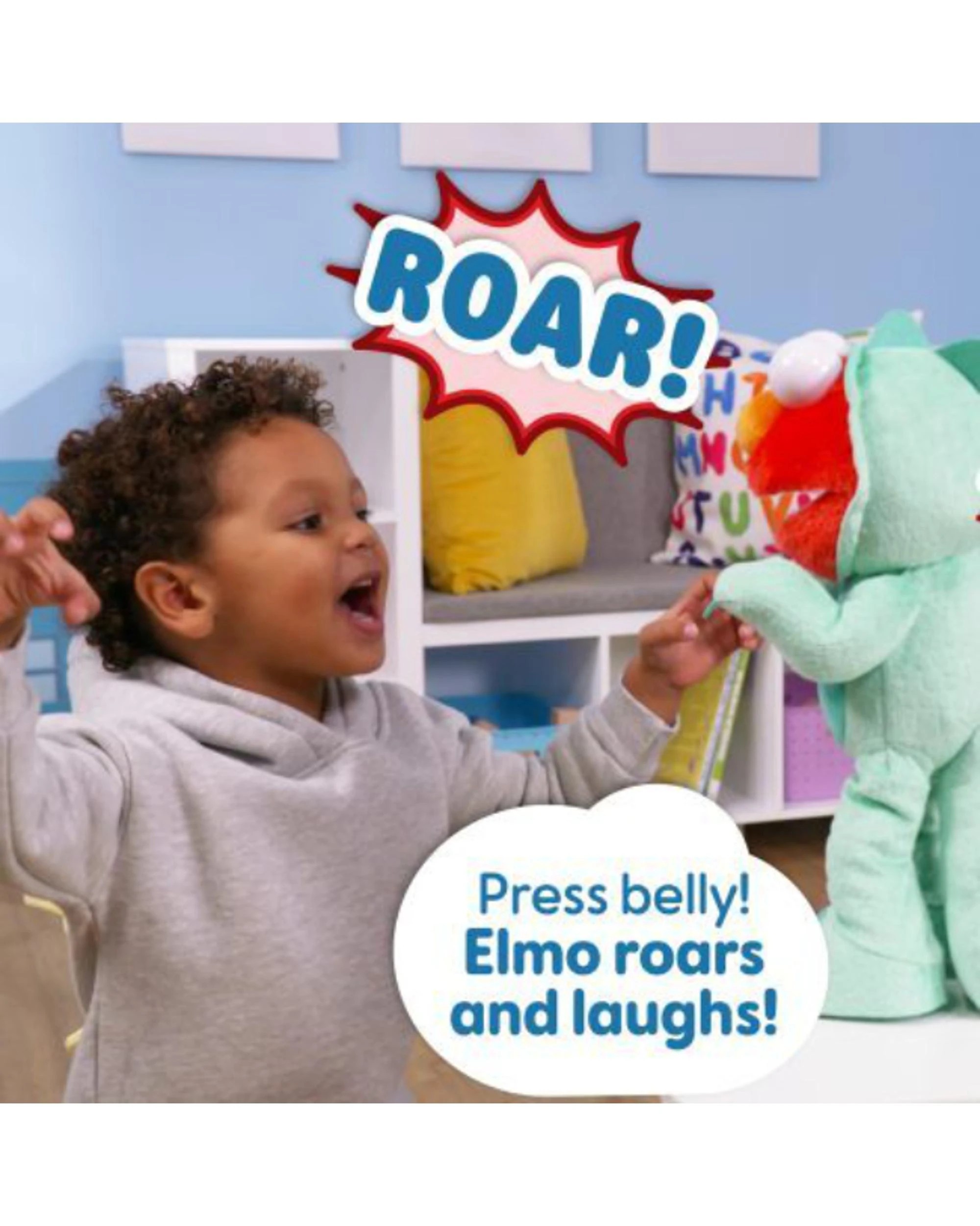 2 Sesame Street Dino Stomp Elmo Animated Plush, 2 of 4