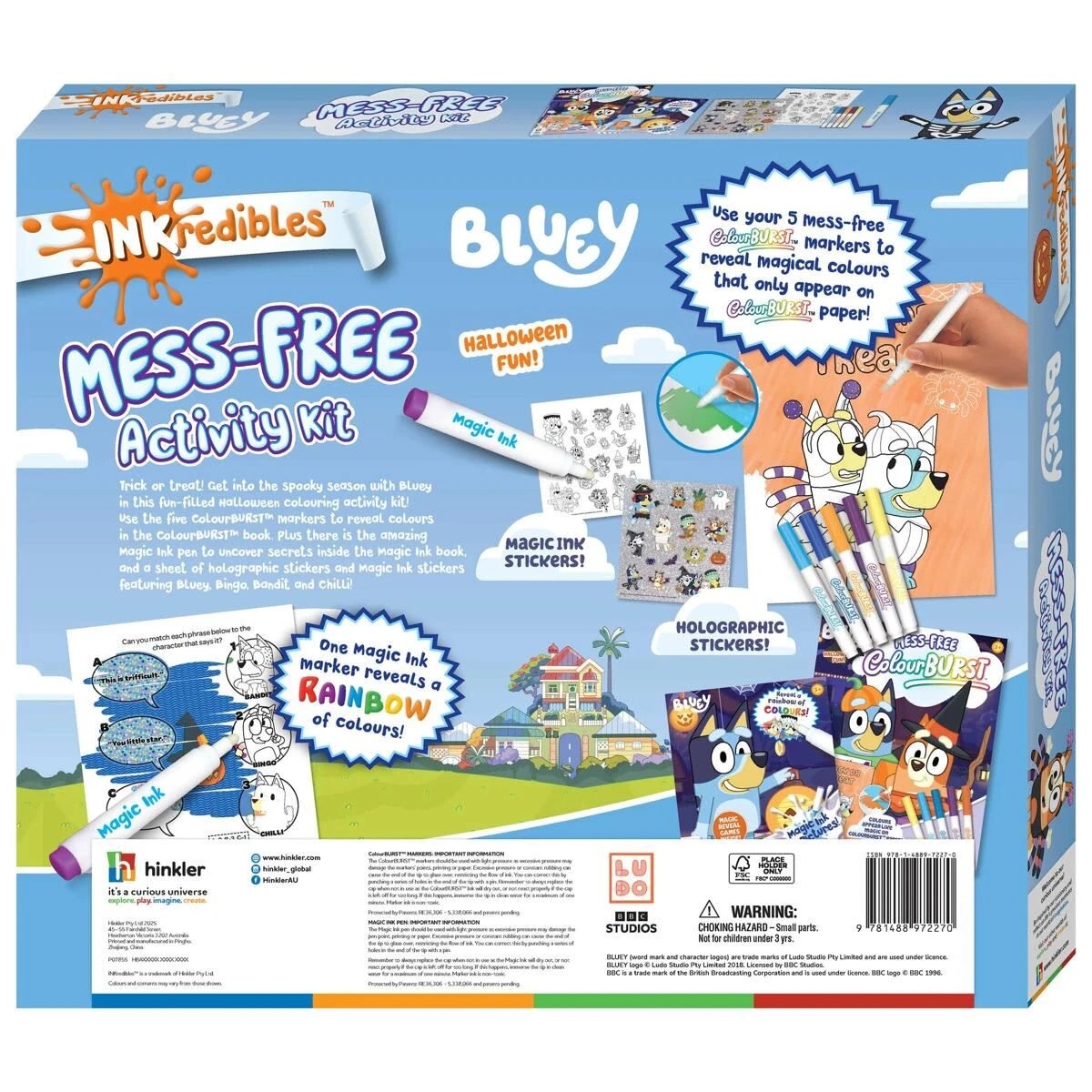 2 INKredibles Bluey Halloween Mess-Free Activity Kit - Book, 2 of 9