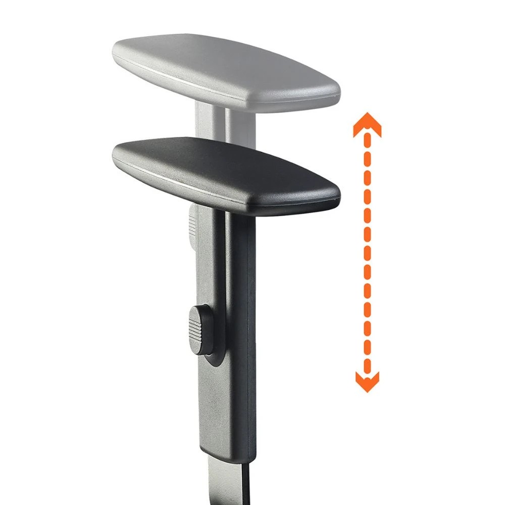 5 Pago Matrix II Plus Heavy-Duty w/Height Adjustable Arms Grey Drafting Chairs, 5 of 6