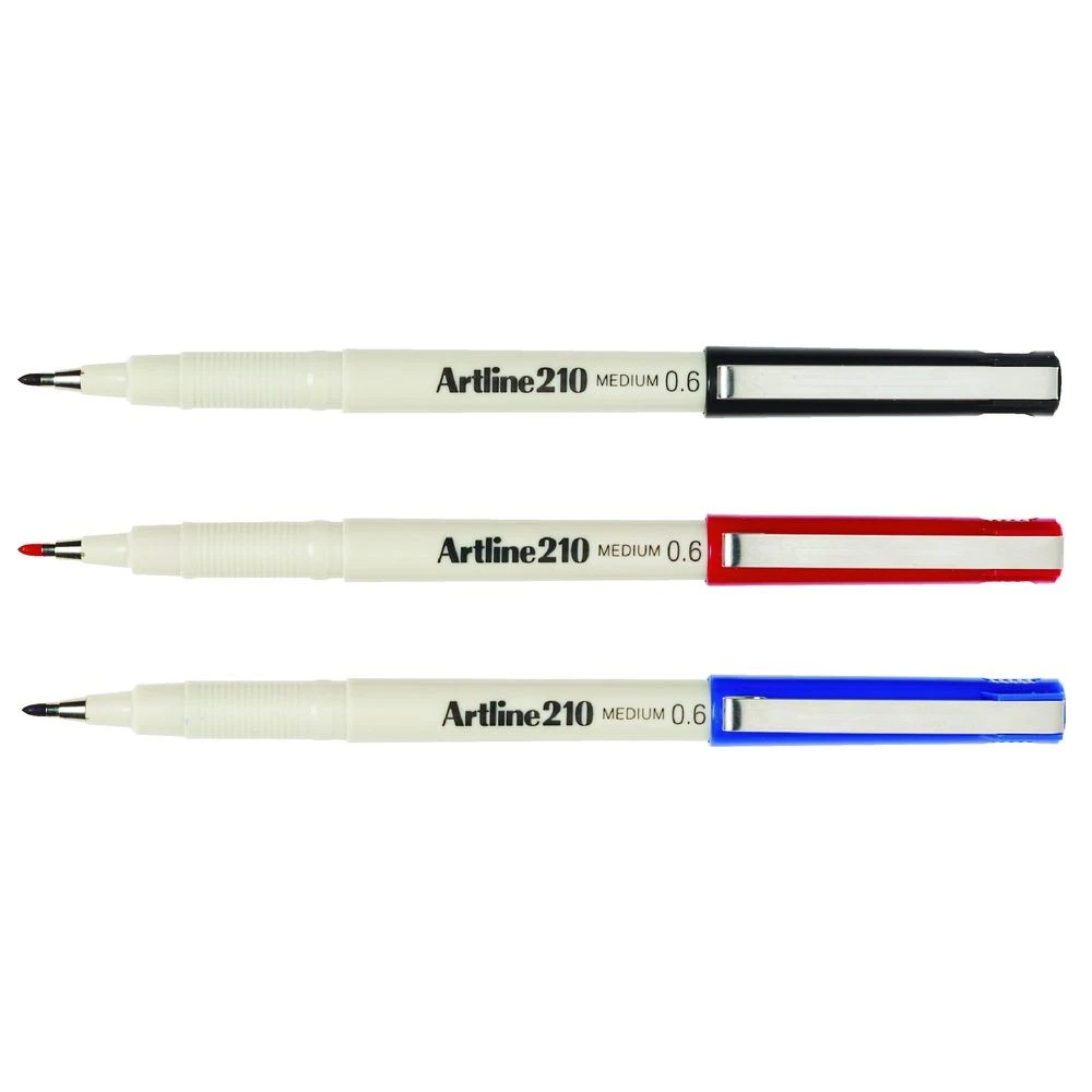 2 Artline 210 0.6mm Fineliner Assorted 4 Pack, 2 of 2