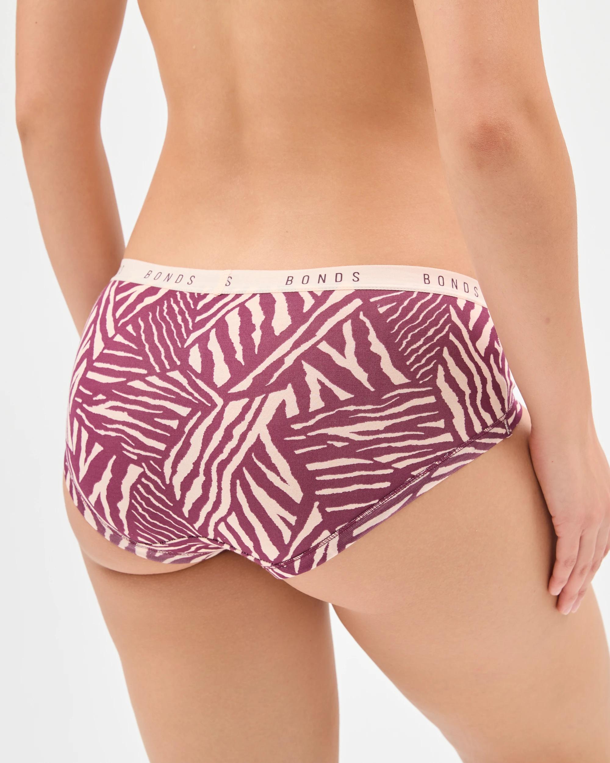 5 Bonds Cottontails 3 Pack Midi Briefs NATURAL STRIPE, 5 of 5