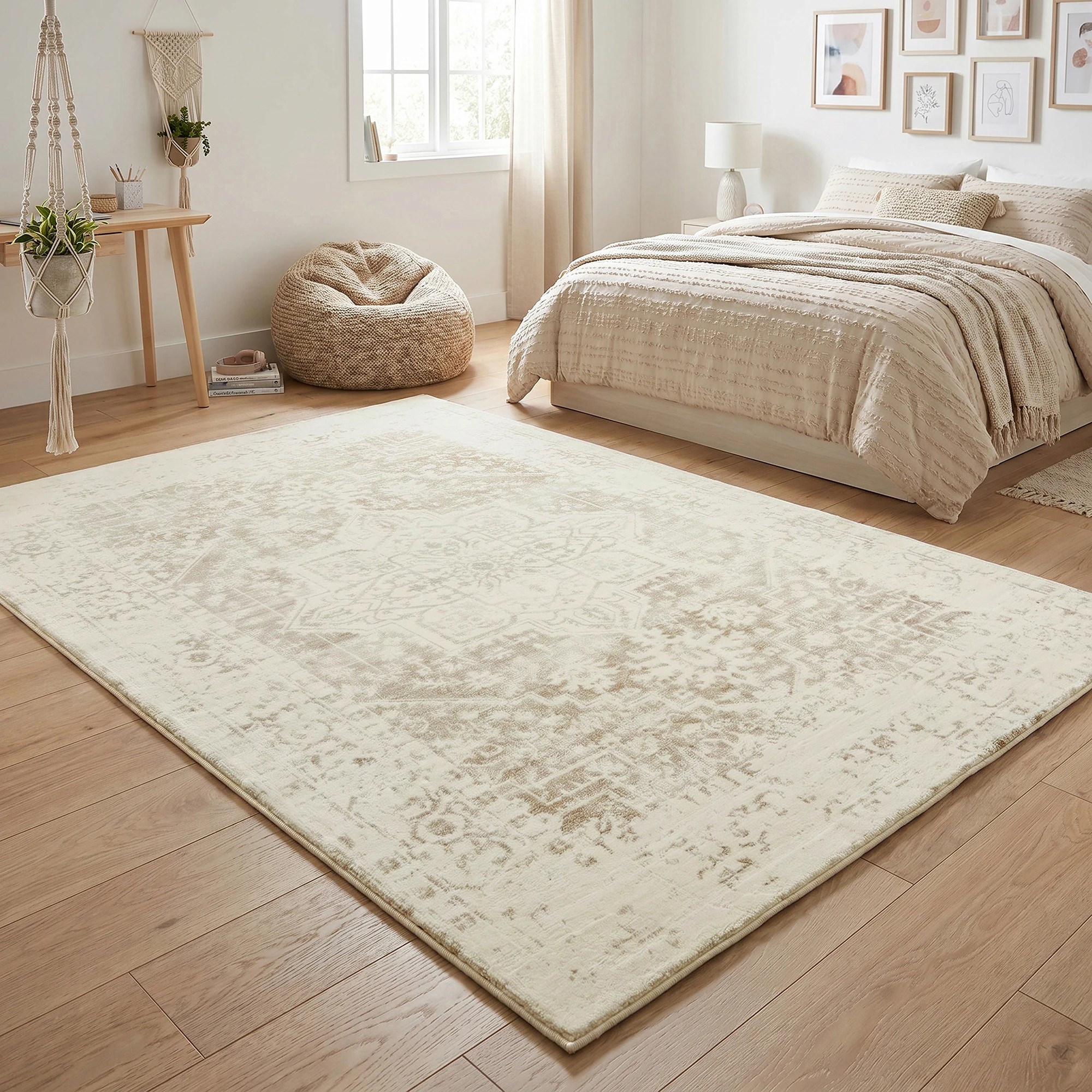 1 Common Ground Rugs Kumo Comfort Mat Asha 160x100cm - Small Soft Memory Foam Rug - Natural, 1 of 9