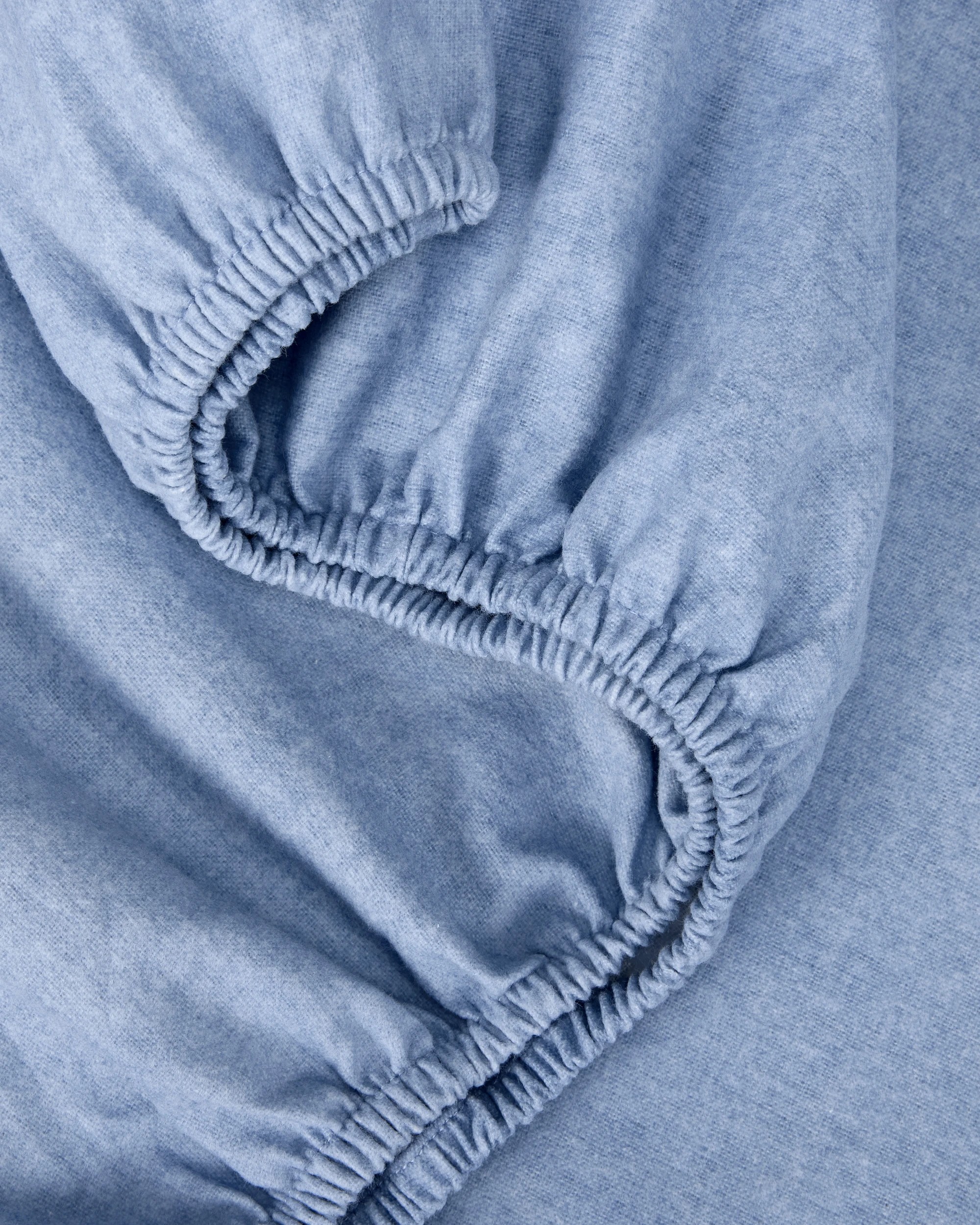 3 Marle Cotton Flannelette Sheet Set - King Bed, Blue, 3 of 7