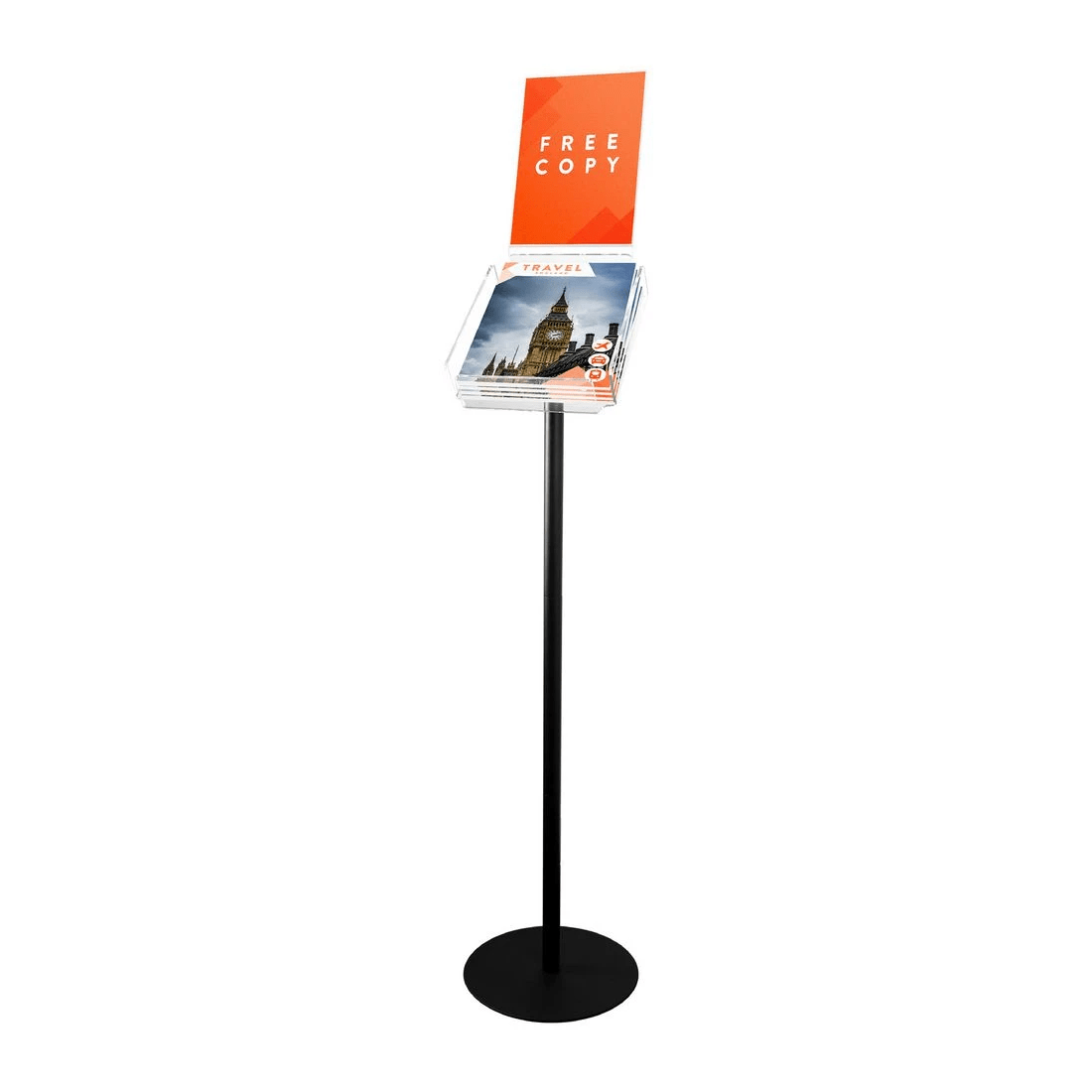 2 Deflecto Brochure Stand with A4 Sign Holder, 2 of 5