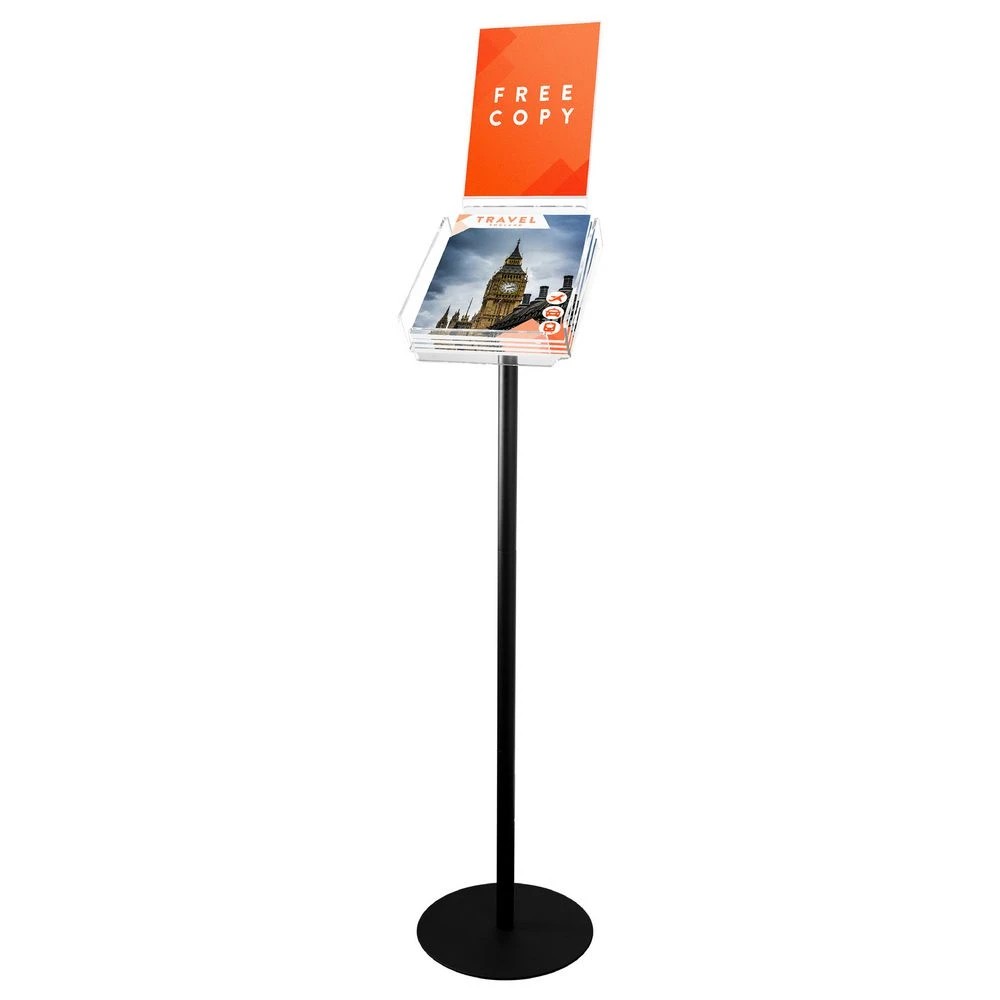 2 Deflecto Brochure Stand with A4 Sign Holder, 2 of 5