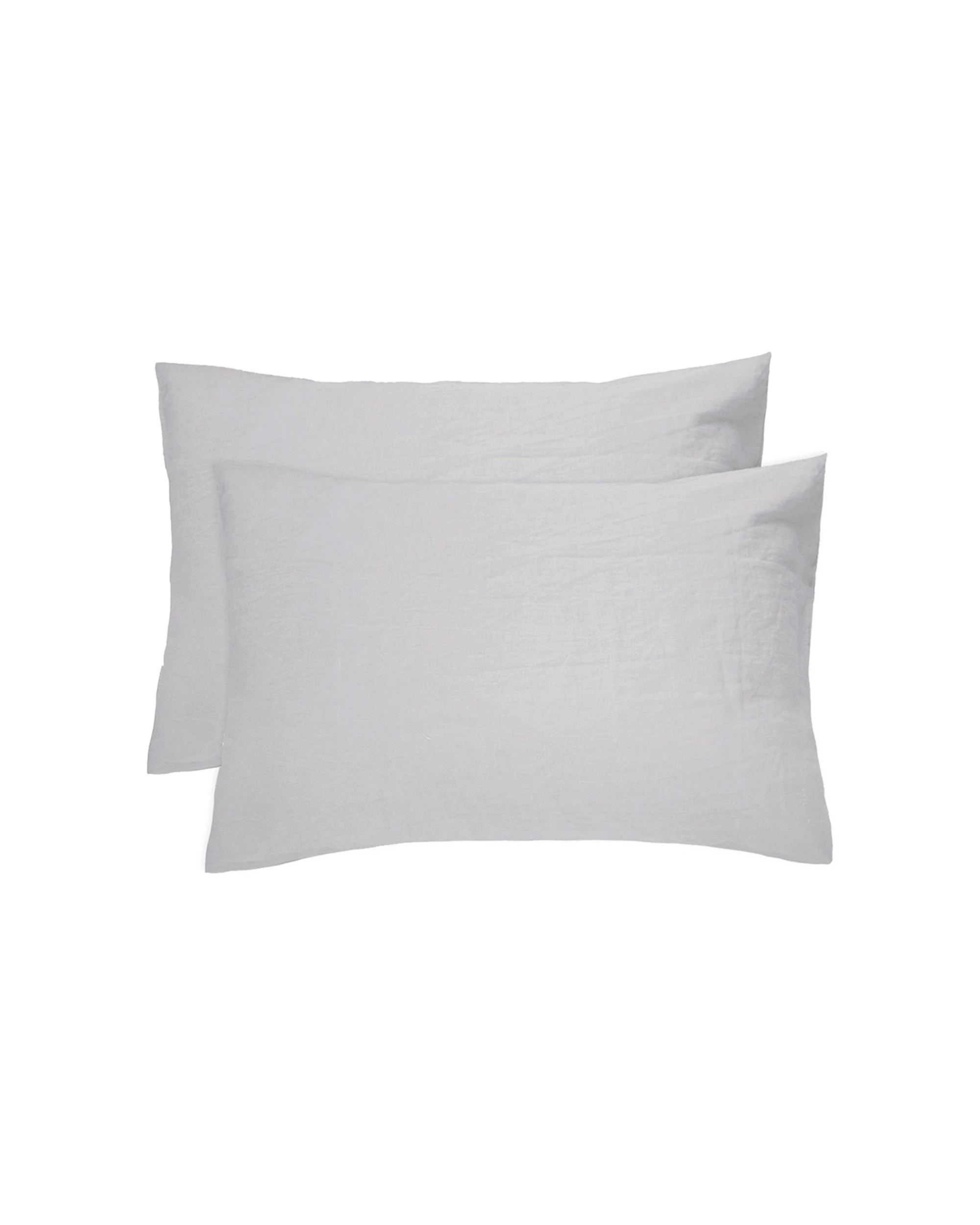 1 Bambury Home Living Decorative Linen Pillowcase Pair 73 x 48cm - Silver, 1 of 1