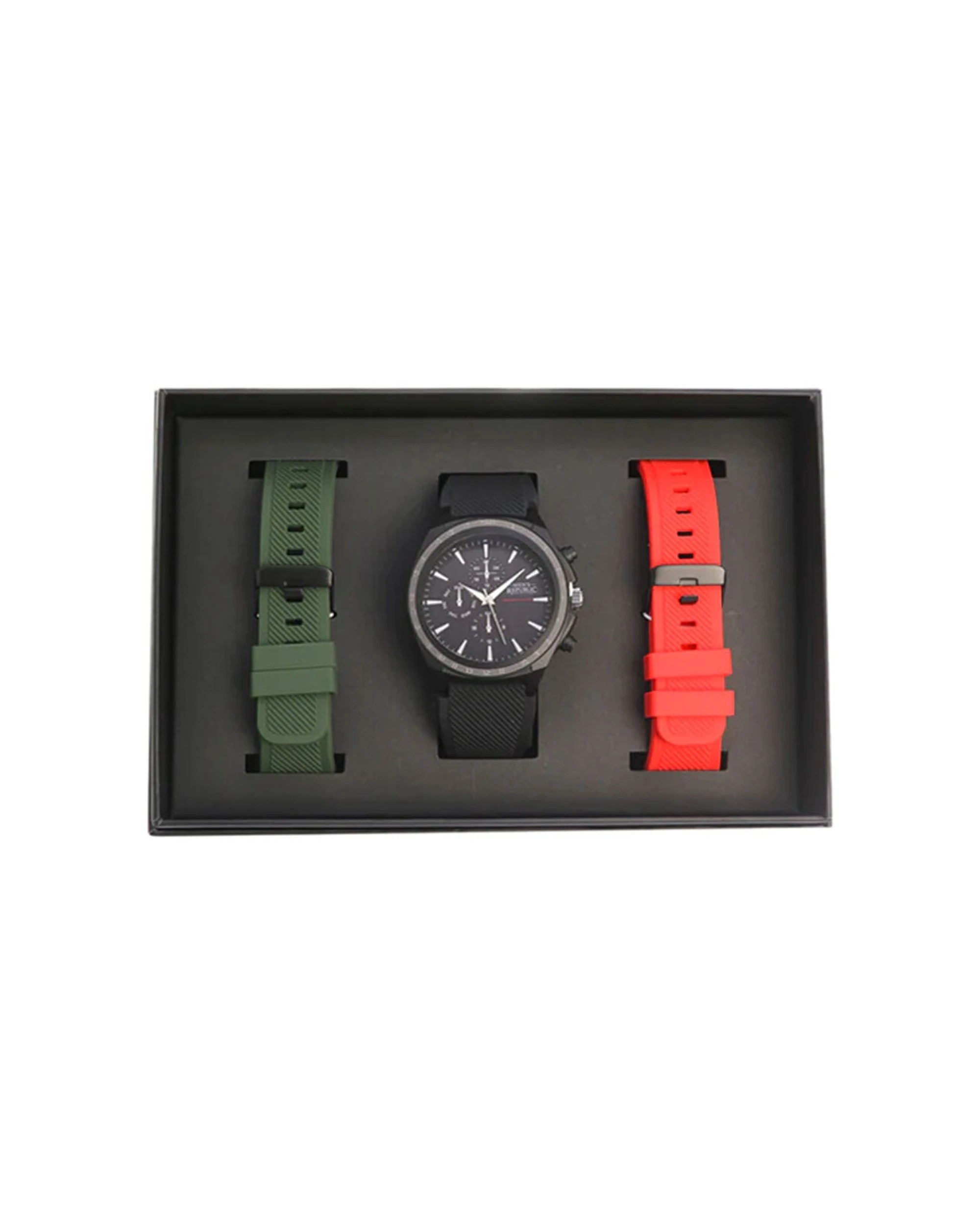 2 Men'S Republic Watch Set With Replaceable Bands - Multi, 2 of 3