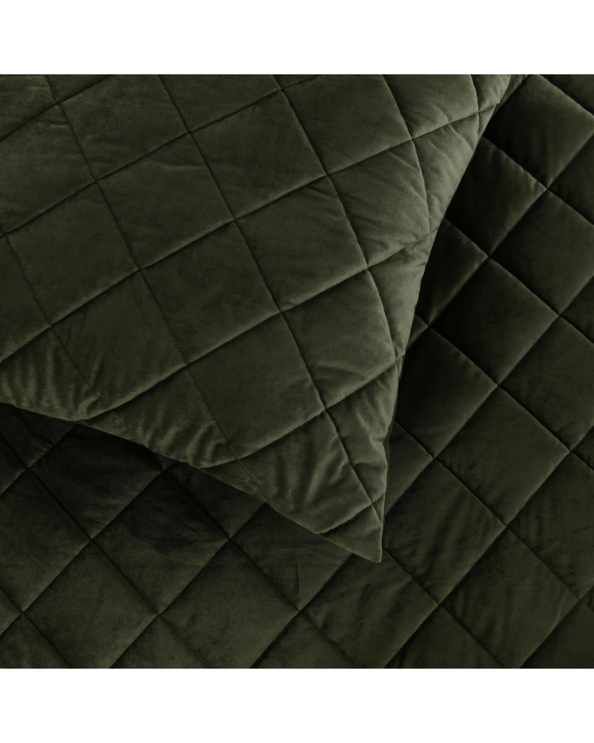 4 Dreamaker Haven Quilted Quilt Cover Set - King Bed - Olive, 4 of 9