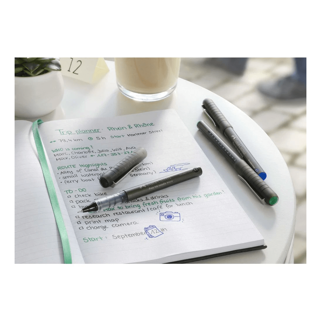 6 Faber-Castell Free Roller Rollerball Pen 0.7mm Black, 6 of 8