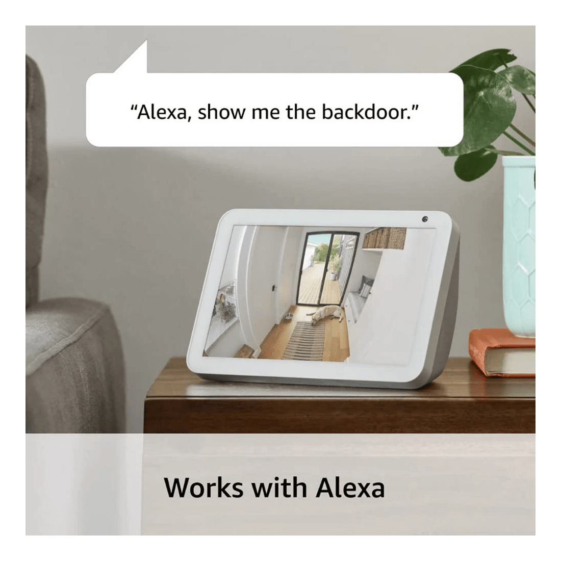 8 Ring Indoor Security Camera Plus Plugin Black, 8 of 8