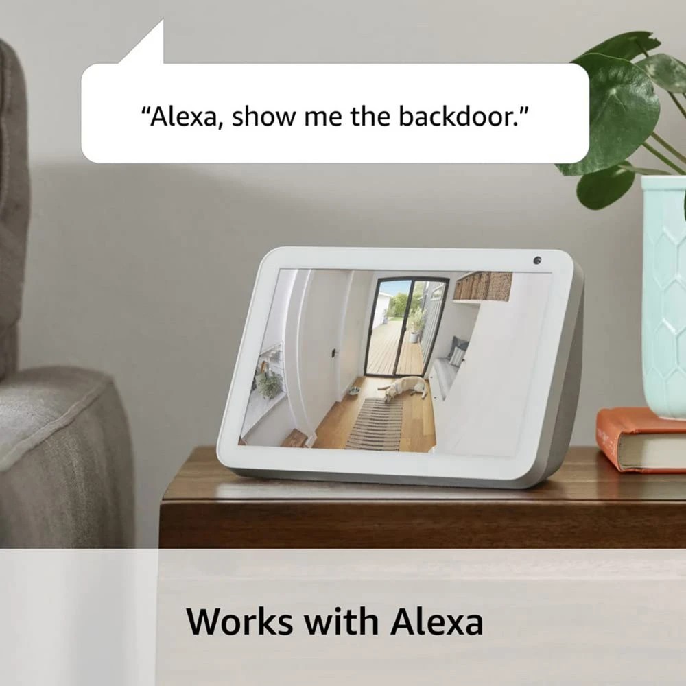 8 Ring Indoor Security Camera Plus Plugin Black, 8 of 8