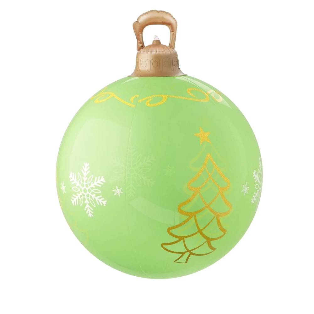 1 Jingle Jollys Christmas Inflatable Ball 60cm Led Illuminated Xmas Decoration Durable Space Saving Modern Decor - Green, 1 of 7