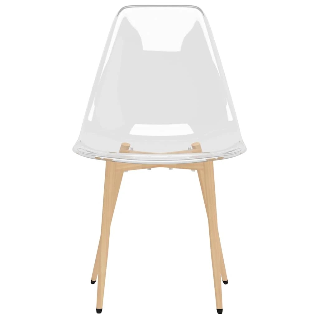 4 vidaXL dining chair Ergonomic - Clear, 4 of 7