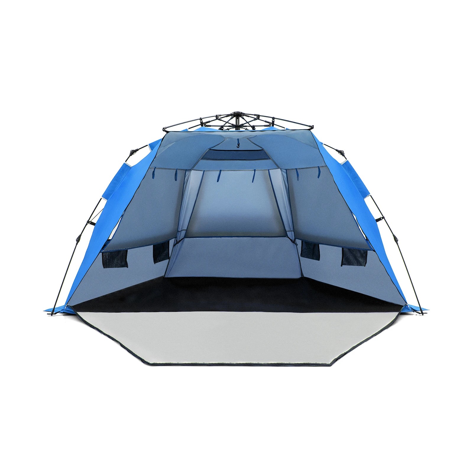 1 Costway Instant Pop-up Beach Tent 4 Person Foldable Beach Shade Canopy Outdoor Traveling, 1 of 3