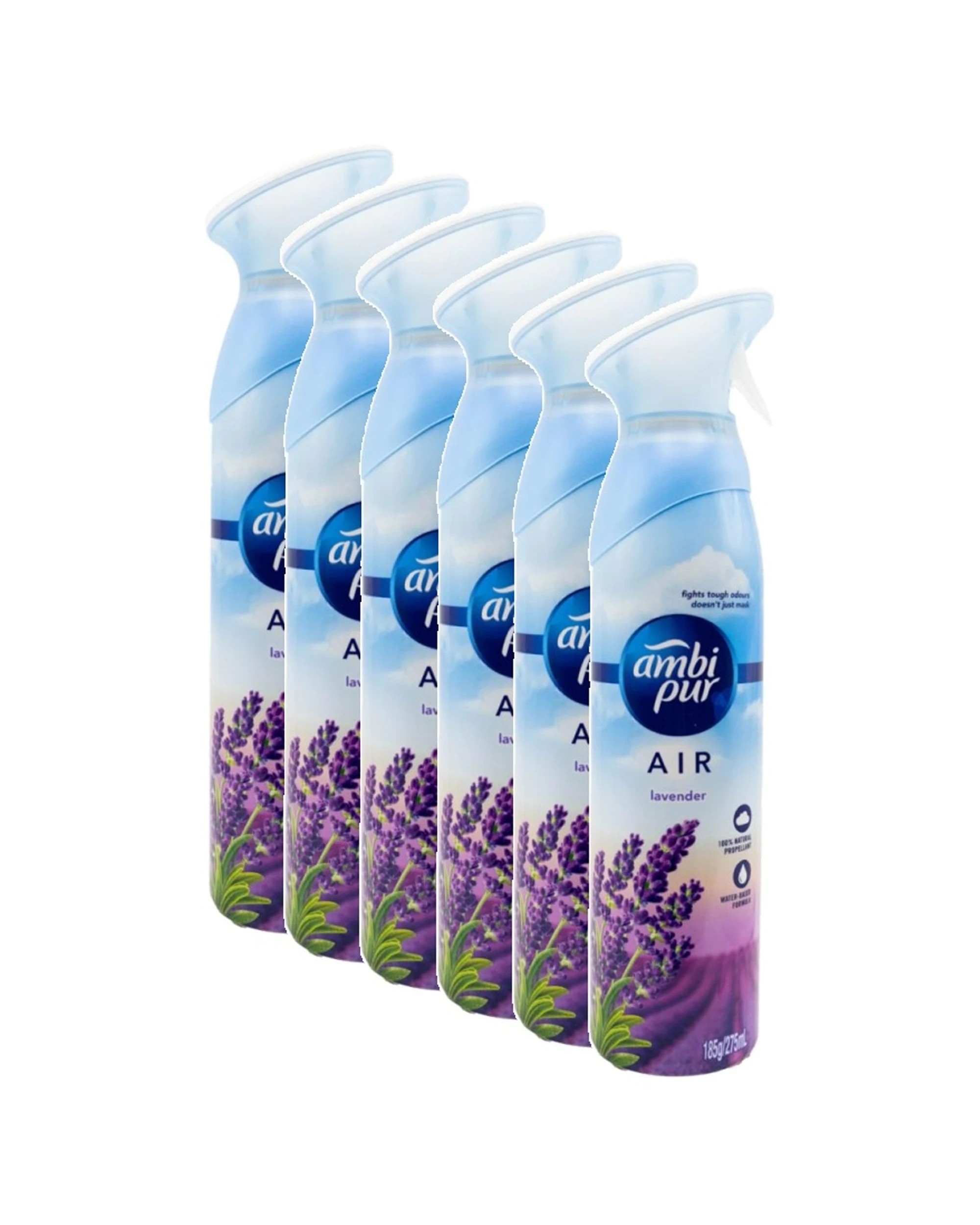 1 Ambi Pur 6PK Air Freshener Home Fragrance Lavender Scented Spray 275ml - Multi, 1 of 4
