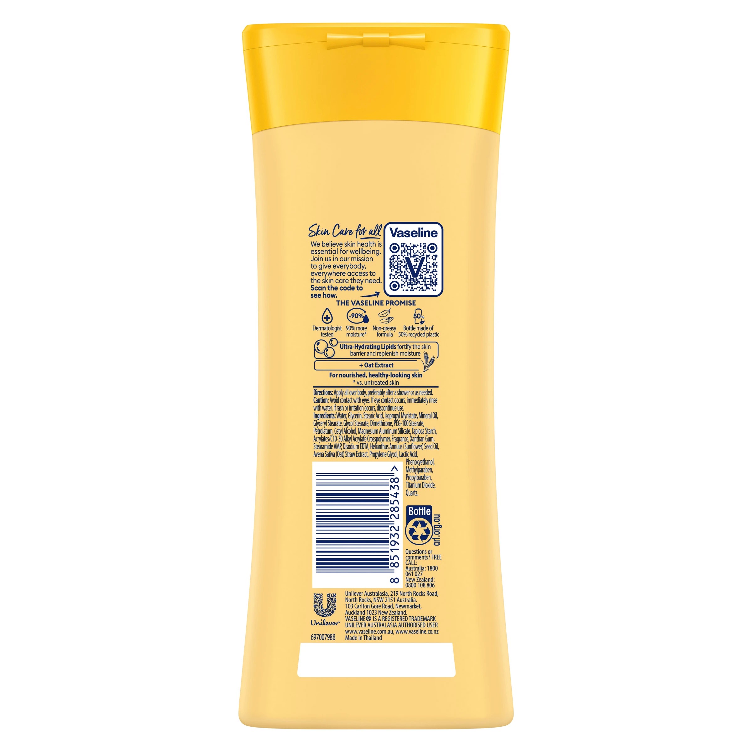 2 Vaseline Intensive Care Deep Restore Moisture Body Lotion 225ml - Ultra Hydrating Lipids, 2 of 6