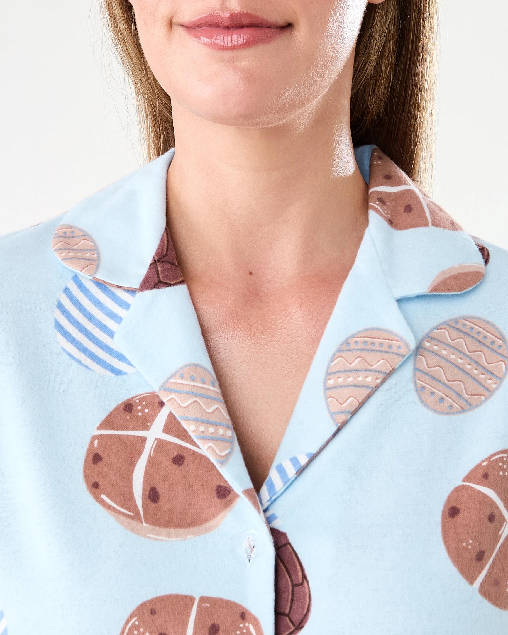 5 Family Matching Easter Cotton Flannel Pyjama Set Blu Sweets, 5 of 7