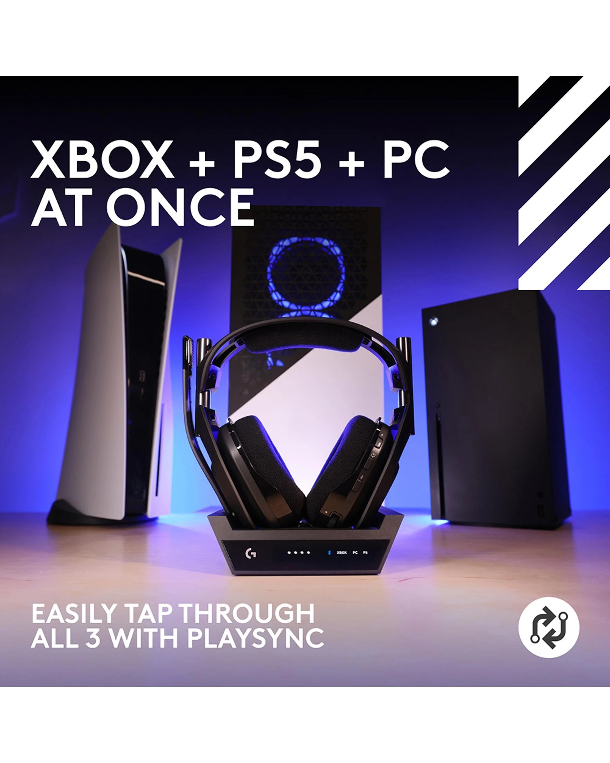 2 Logitech G Astro A50 X LIGHTSPEED Wireless Gaming Headset + Base Station
 - black, 2 of 10