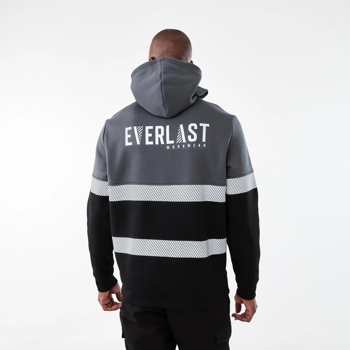 3 Everlast Work Reflective Pull Over Hoodie Black, 3 of 10