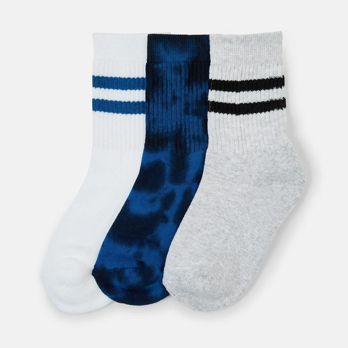 2 3 Pack Crew Socks Tie Dye, 2 of 3