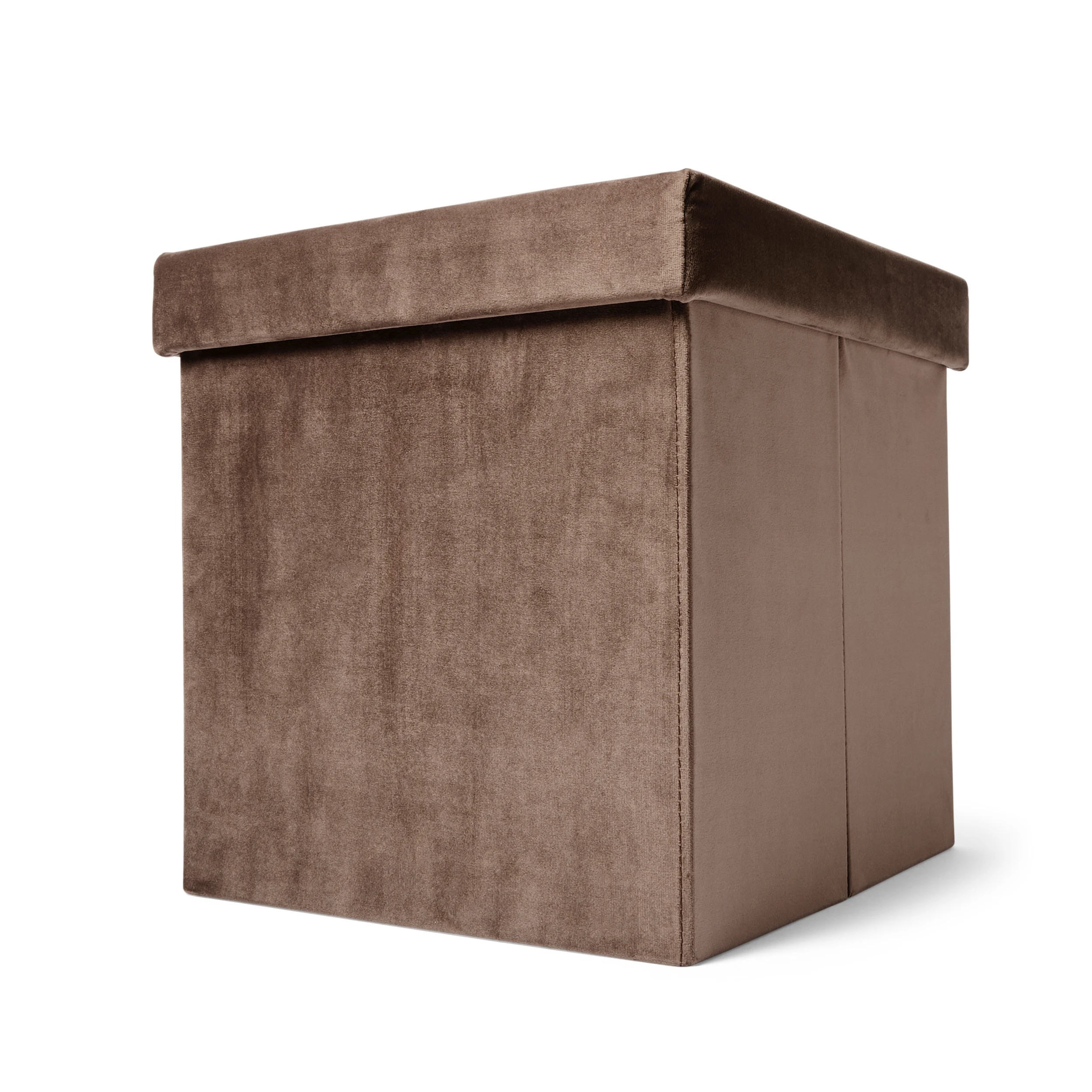 2 Square Storage Ottoman - Chocolate, 2 of 10