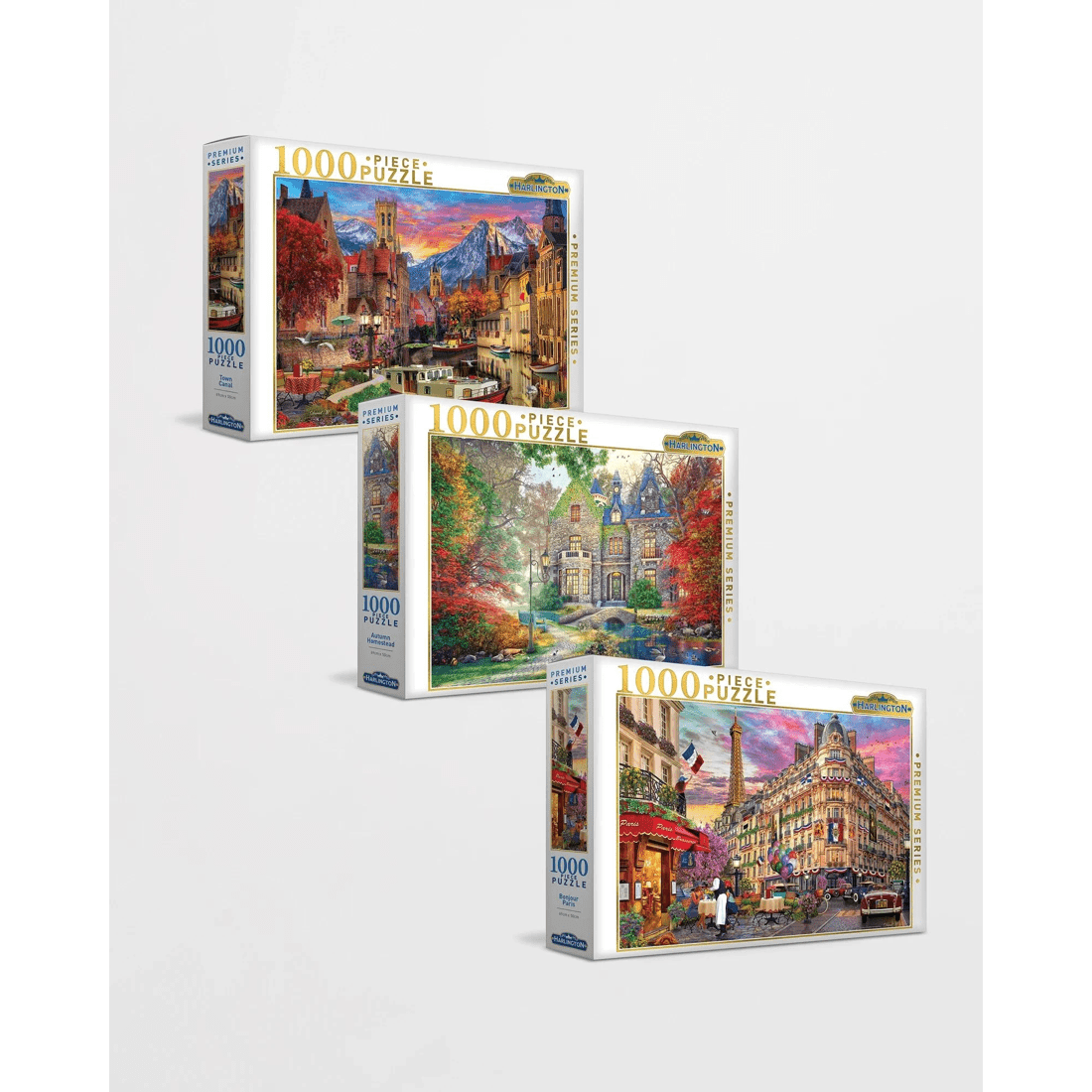 1 Harlington 1000 Piece Jigsaw Puzzle - Castles & Cottages - Assorted* - Multi, 1 of 10