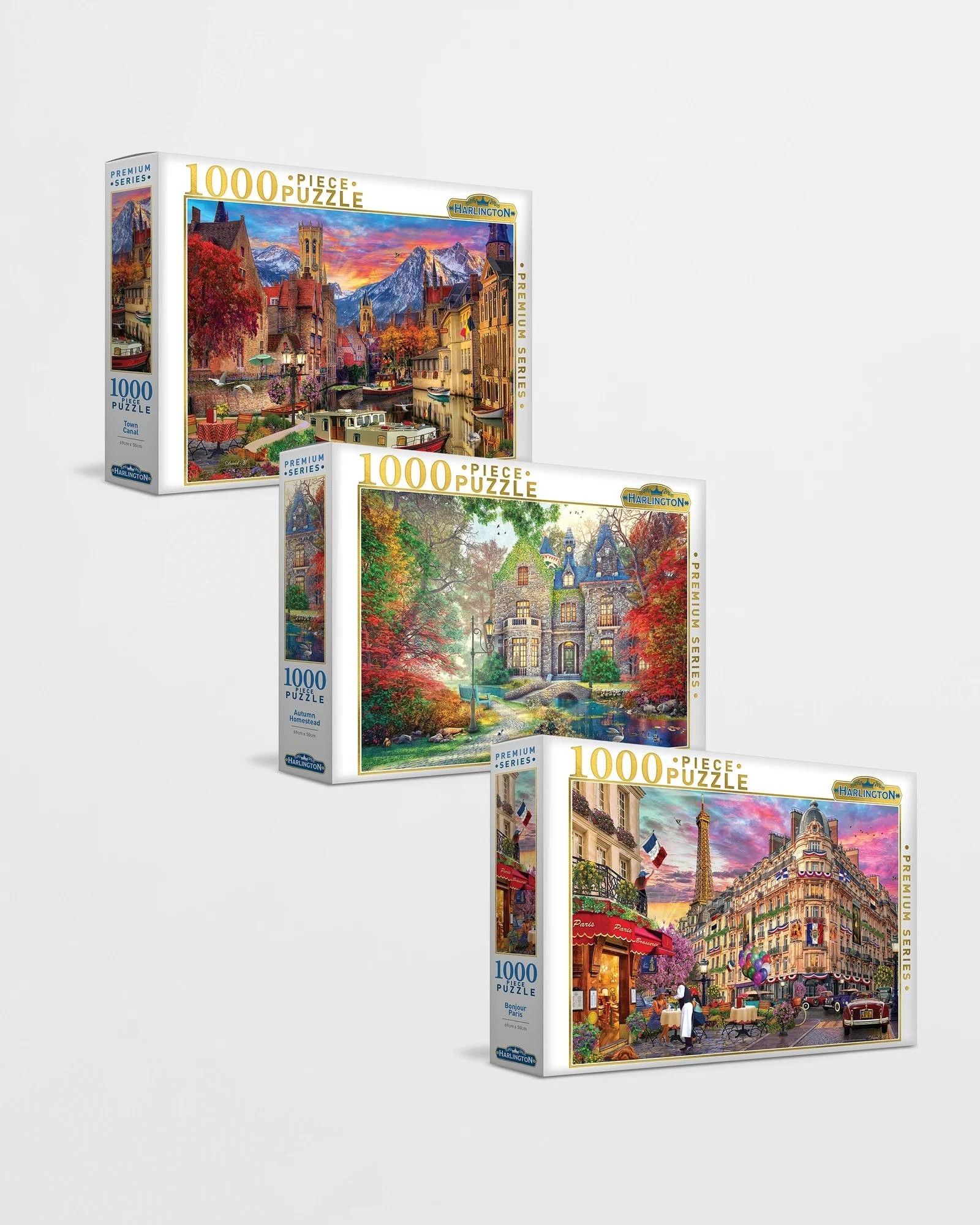 1 Harlington 1000 Piece Jigsaw Puzzle - Castles & Cottages - Assorted* - Multi, 1 of 10