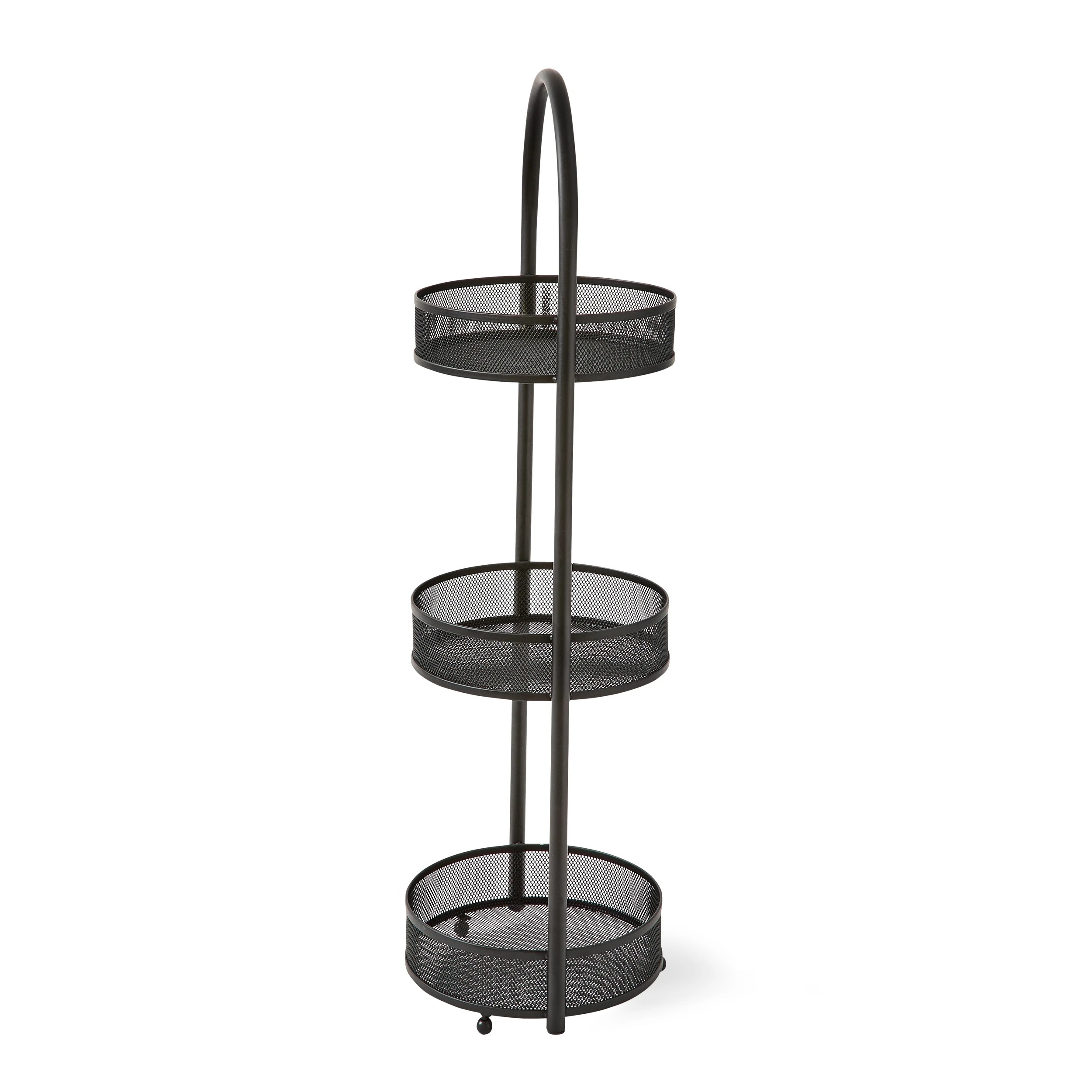 5 3 Tier Floor Caddy - Black, 5 of 7