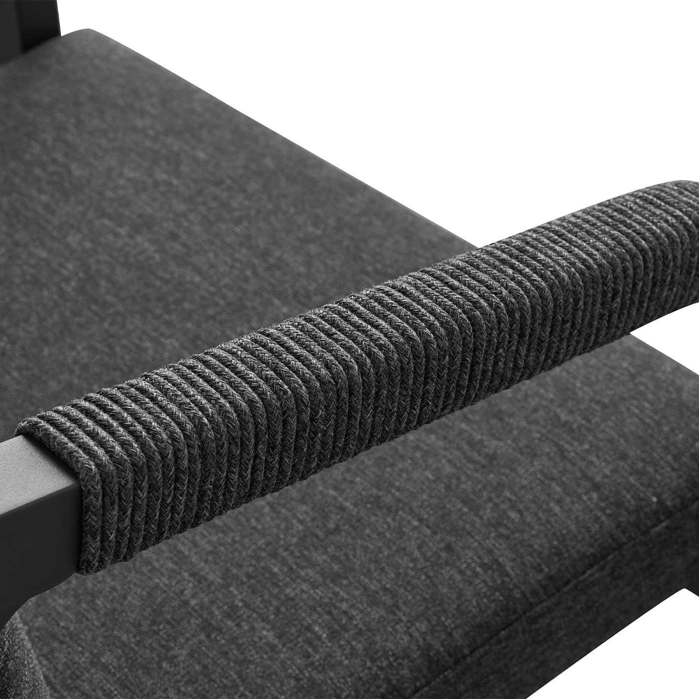 7 Moda Living La Perouse Charcoal Aluminium Outdoor Dining Chairs with Arms - Dark Grey Cushions (Set of 2) - White, 7 of 10