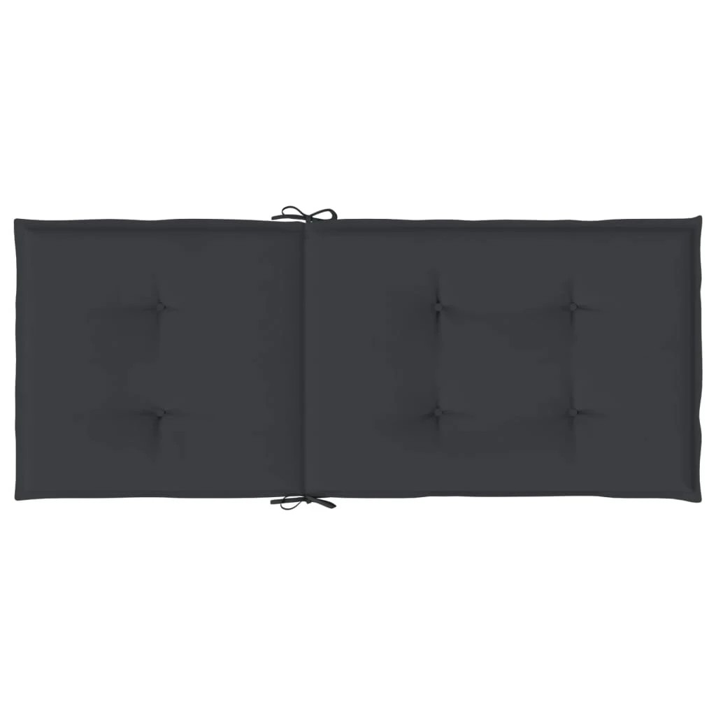 5 vidaXL Garden Highback Chair Cushions 6 Pcs Fabric - Black, 5 of 7