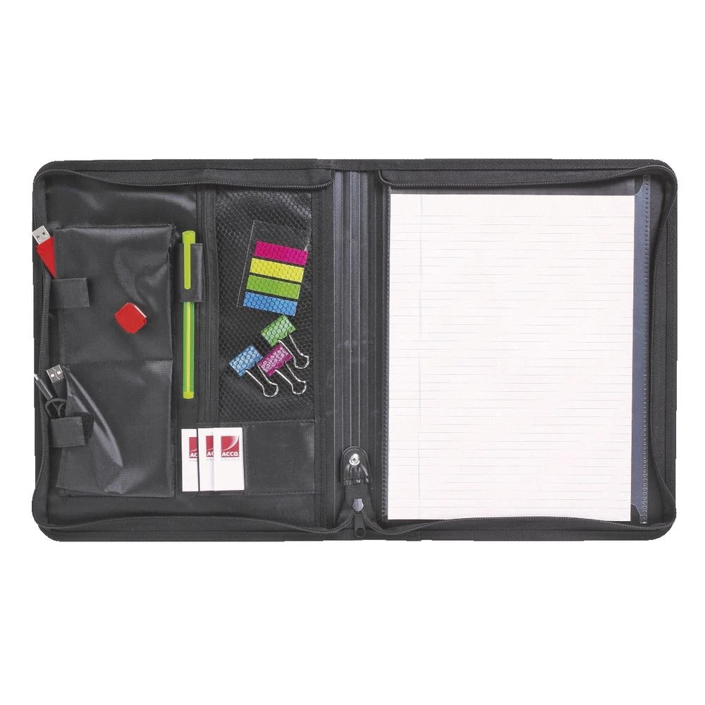 2 Marbig A4 Conference Zip Folio Black, 2 of 4