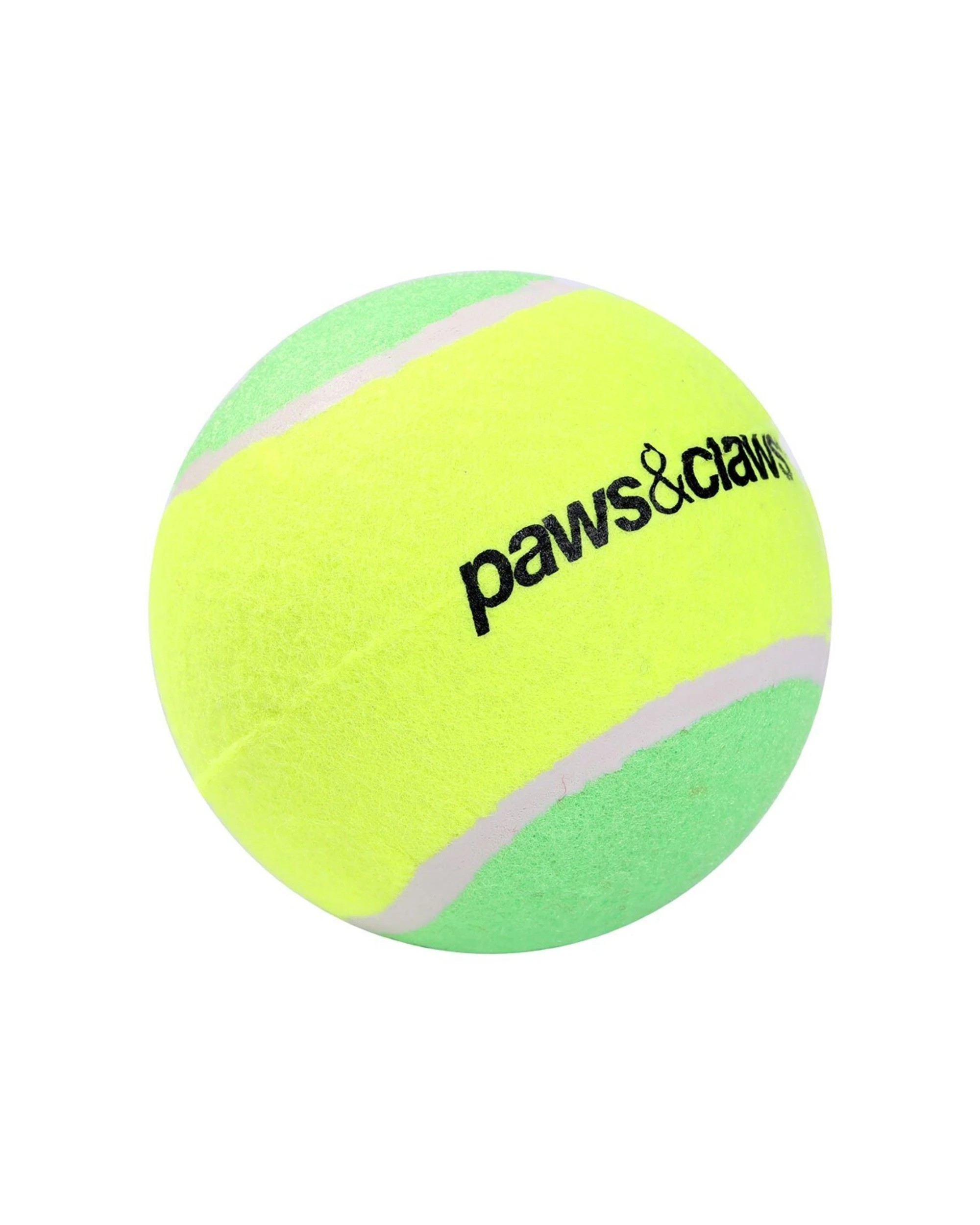 2 Paws And Claws 10cm Jumbo Tennis Ball Durable Dog Toy Colours Large Pets Play Toy - Assorted, 2 of 4