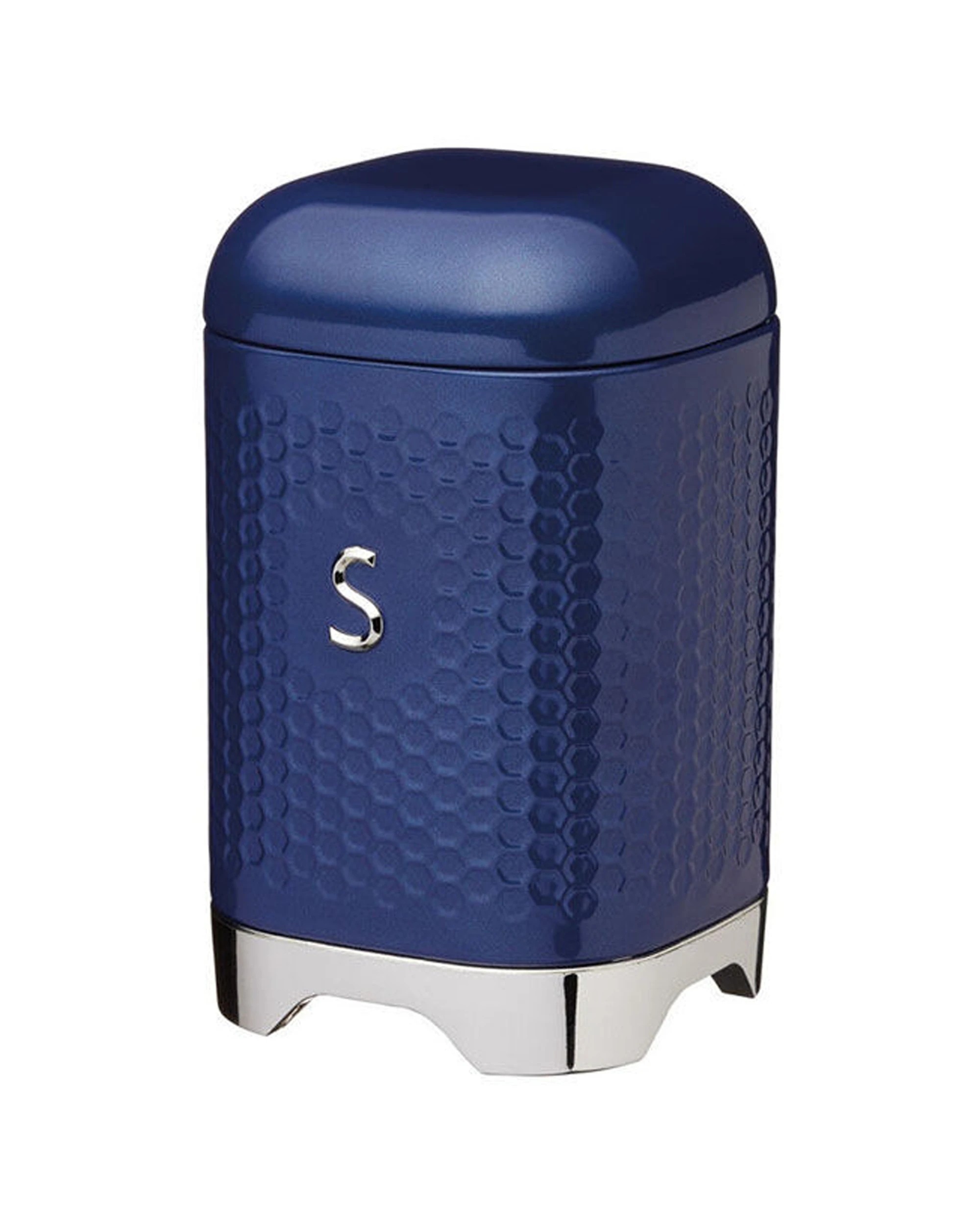 2 Kitchen 2pc Craft Lovello Retro Tea Canister Sugar Jar ComboTextured Finish Carbon Steel - Blue, 2 of 6