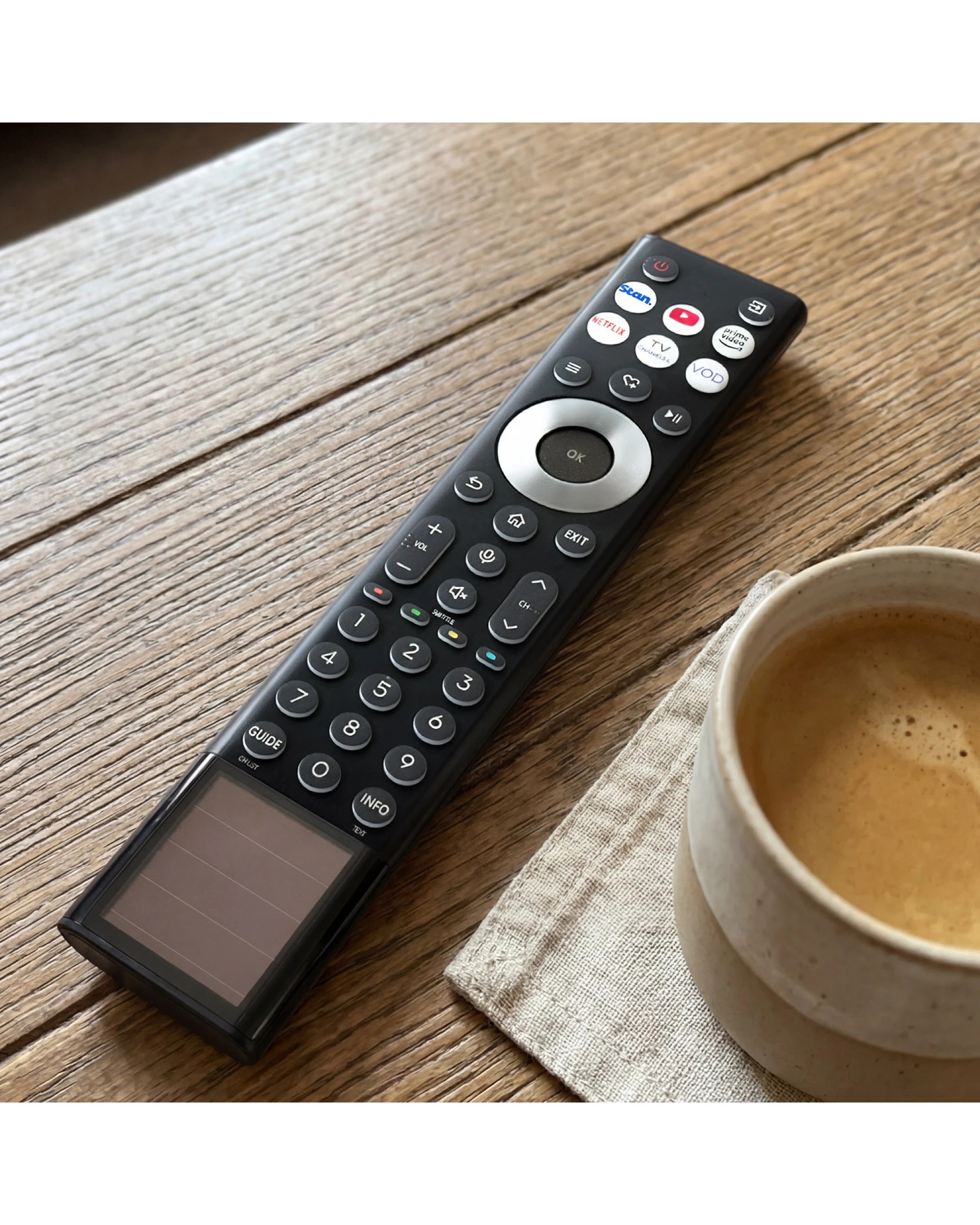 6 Hisense ERF6J66H Genuine Original Solar Powered TV Remote Control - Black, 6 of 6
