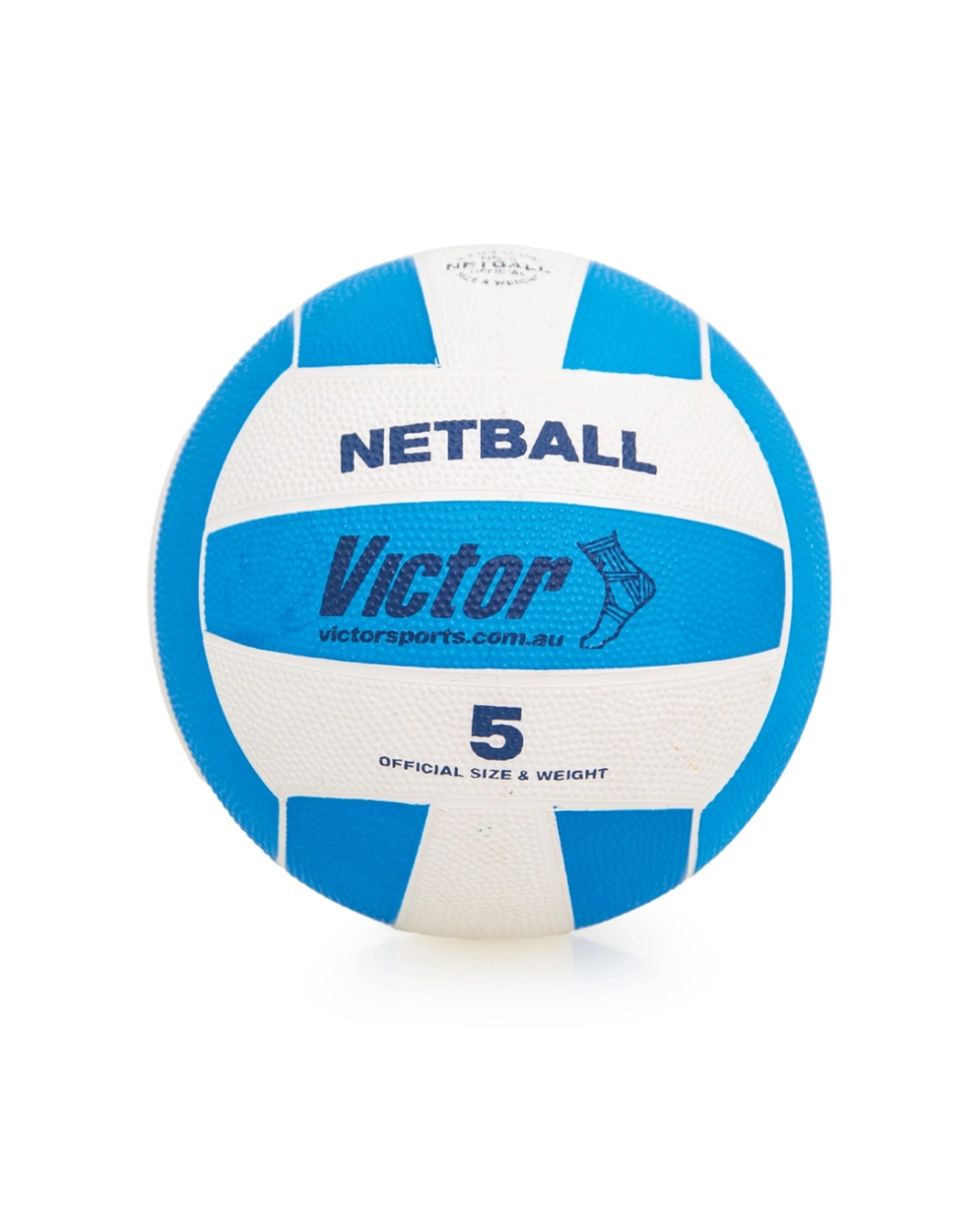 1 Victor Sports Rubber Netball Durable Training Ball Outdoor Use Size 5 - Blue, 1 of 3