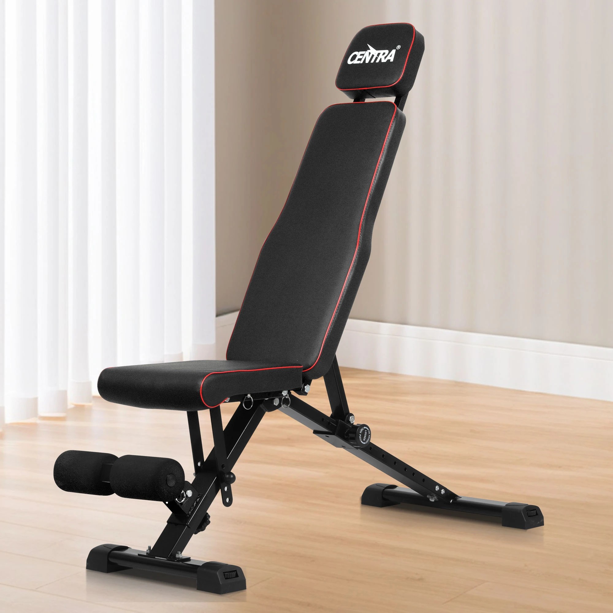 7 Centra Weight Bench Adjustable Foldable Flat Incline Decline Sit-up Fitness Gym, 7 of 9