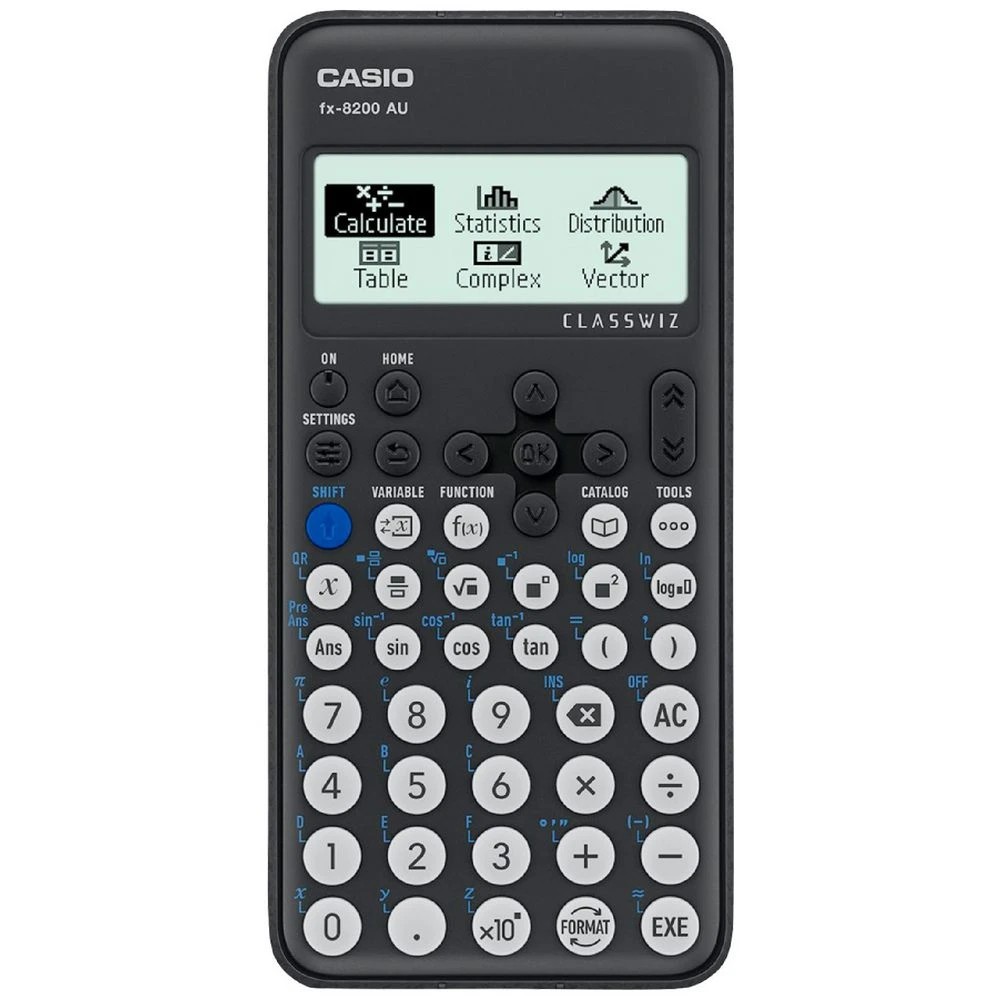 1 Casio fx-8200AU Scientific Calculator Black, 1 of 4