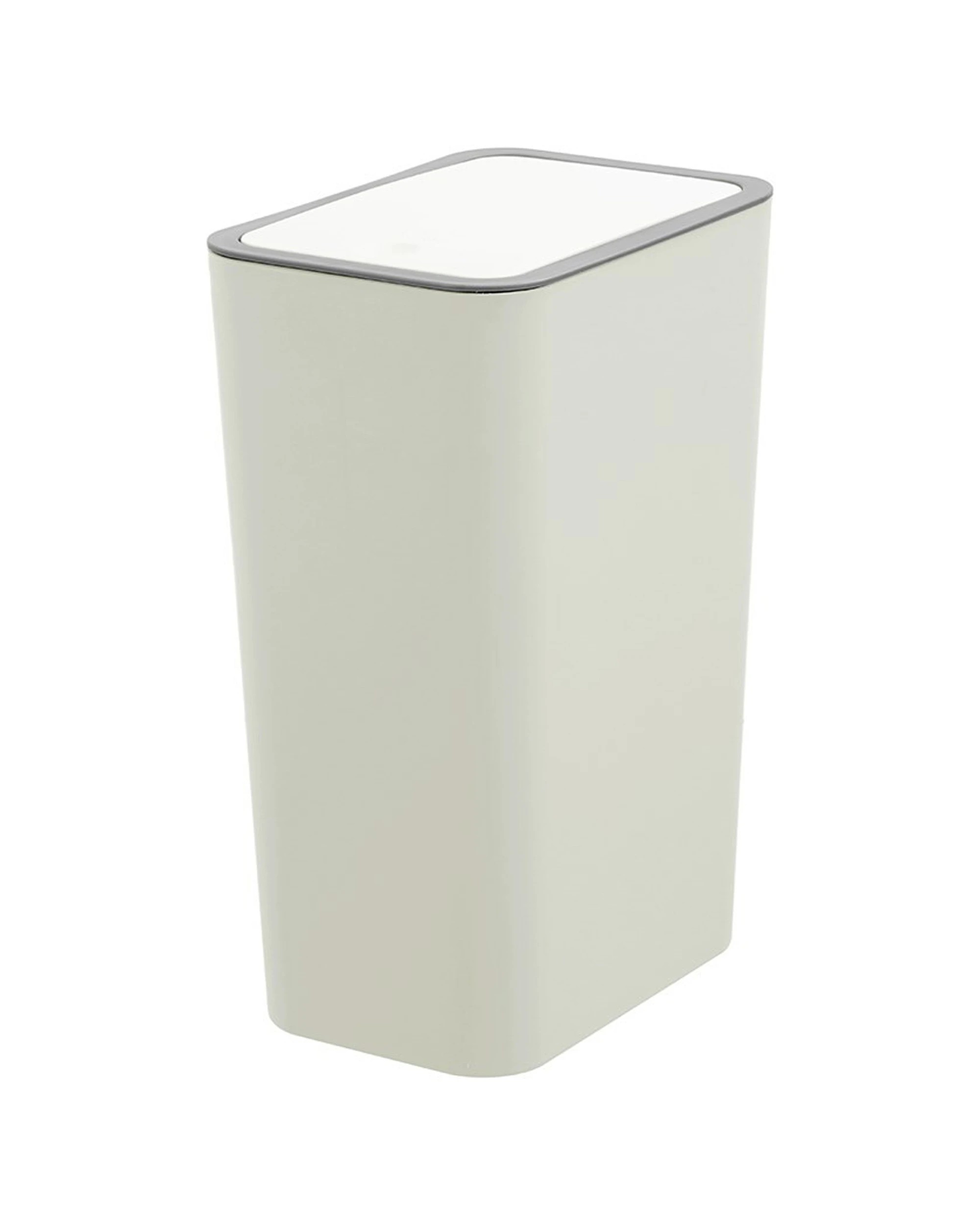 5 Boxsweden Touch Top Rubbish Bin Rectangle 10L - White, 5 of 7