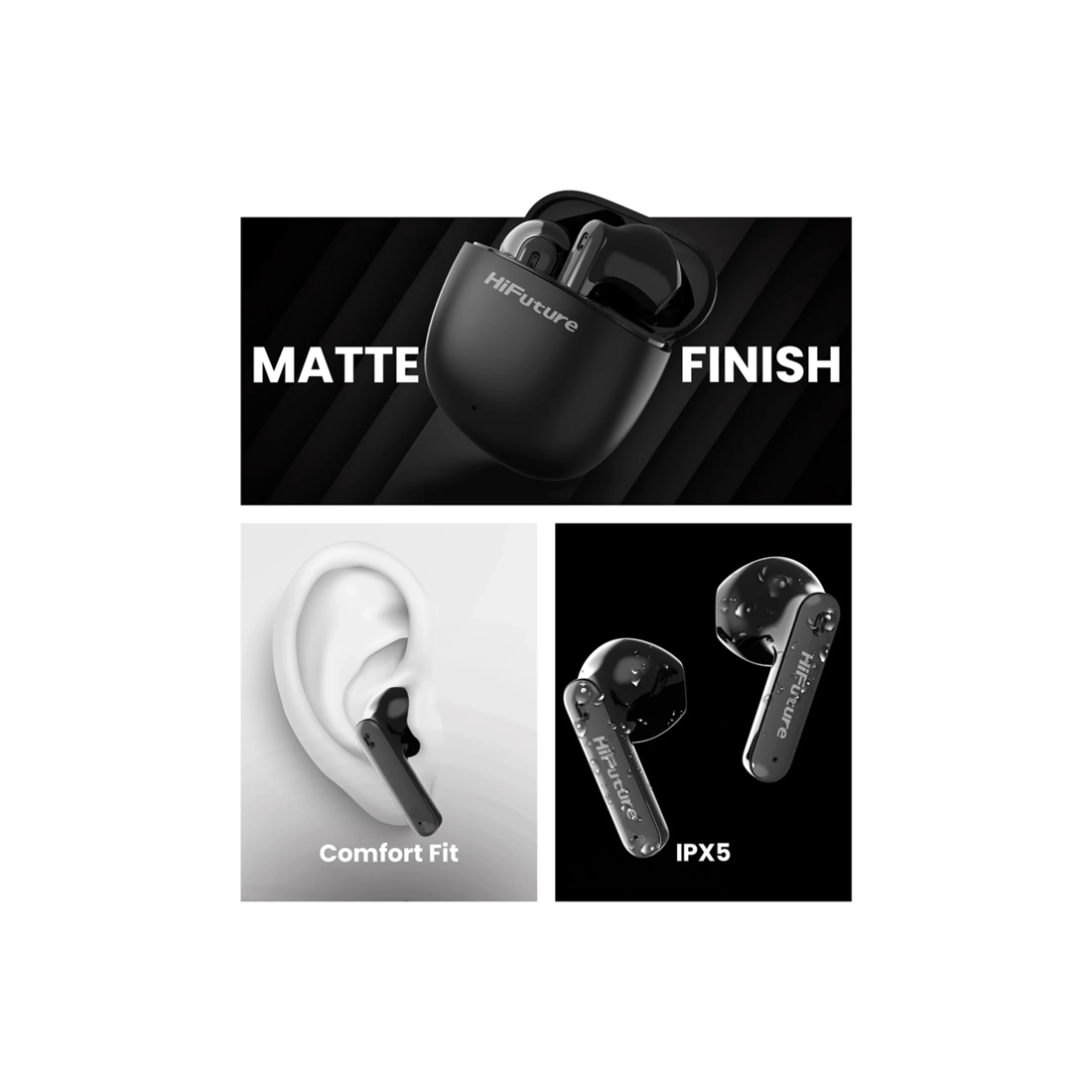 2 Hifuture Colourbuds2 True Wireless Bluetooth Soft Bass Earbuds Pink - Long Battery Waterproof Protection
 - Pink, 2 of 10