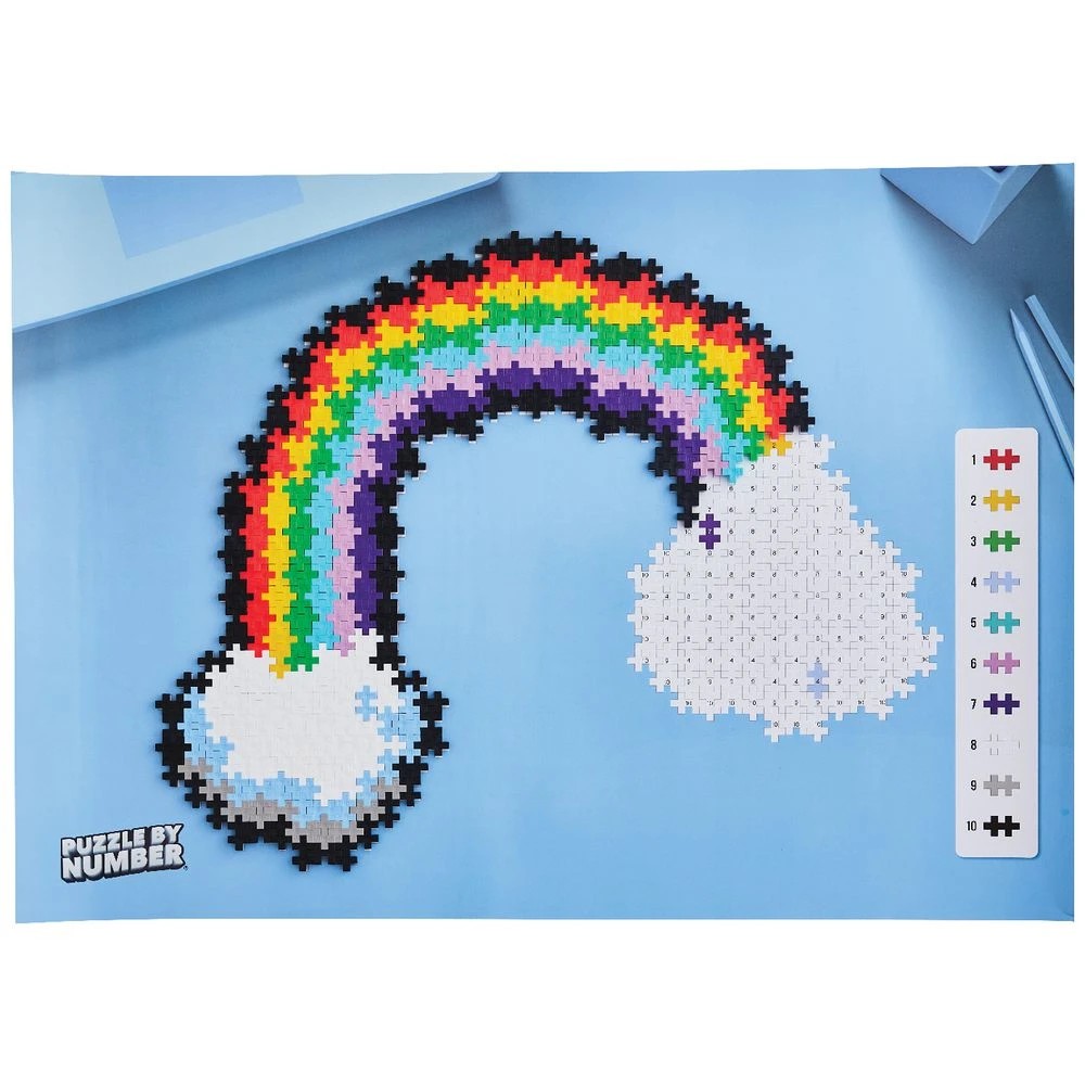 3 Plus-Plus Puzzle by Number Rainbow 500 Pieces, 3 of 5