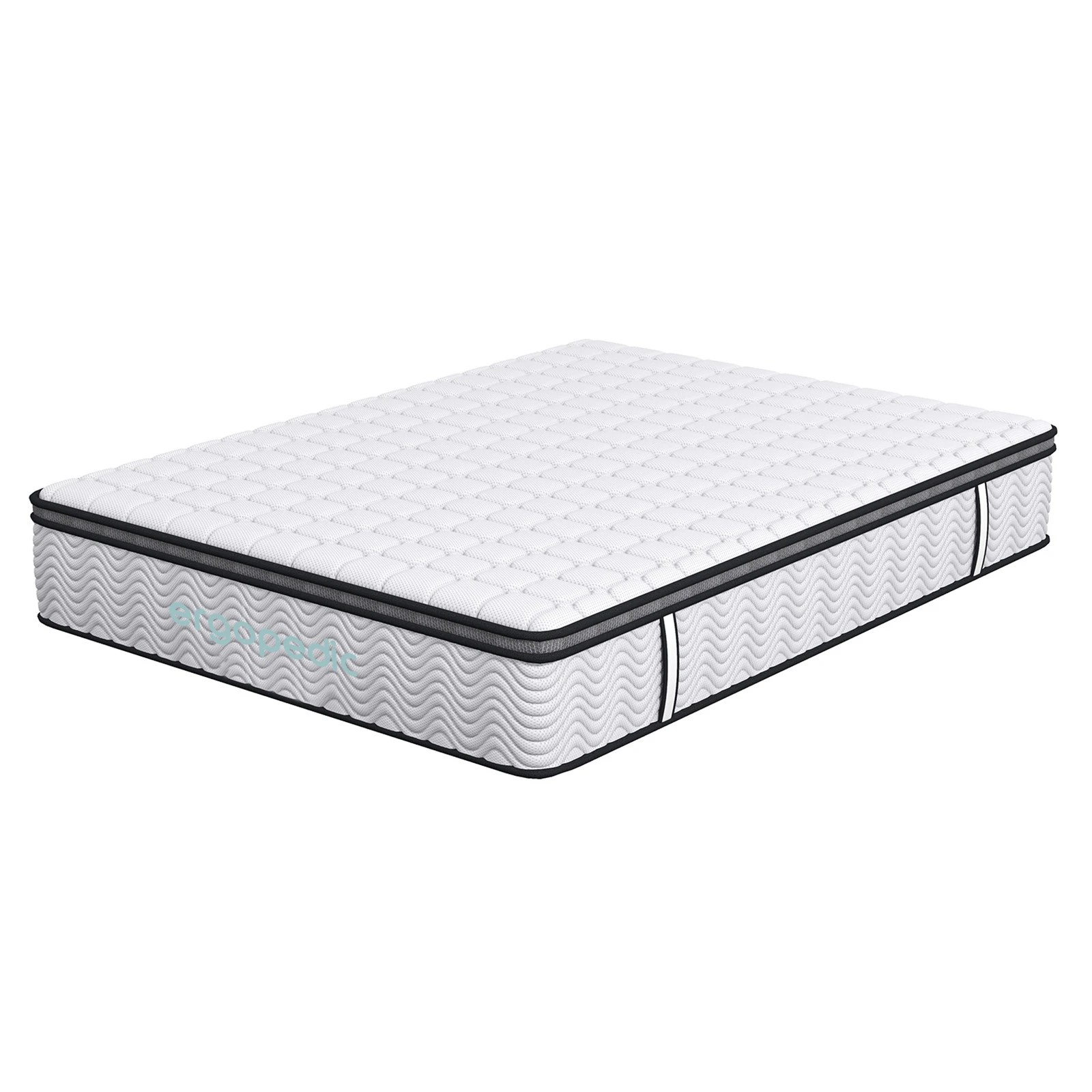 3 Ergopedic 5 Zone Latex Pocket Spring Mattress in a Box 30cm - King Single Bed - White, 3 of 9