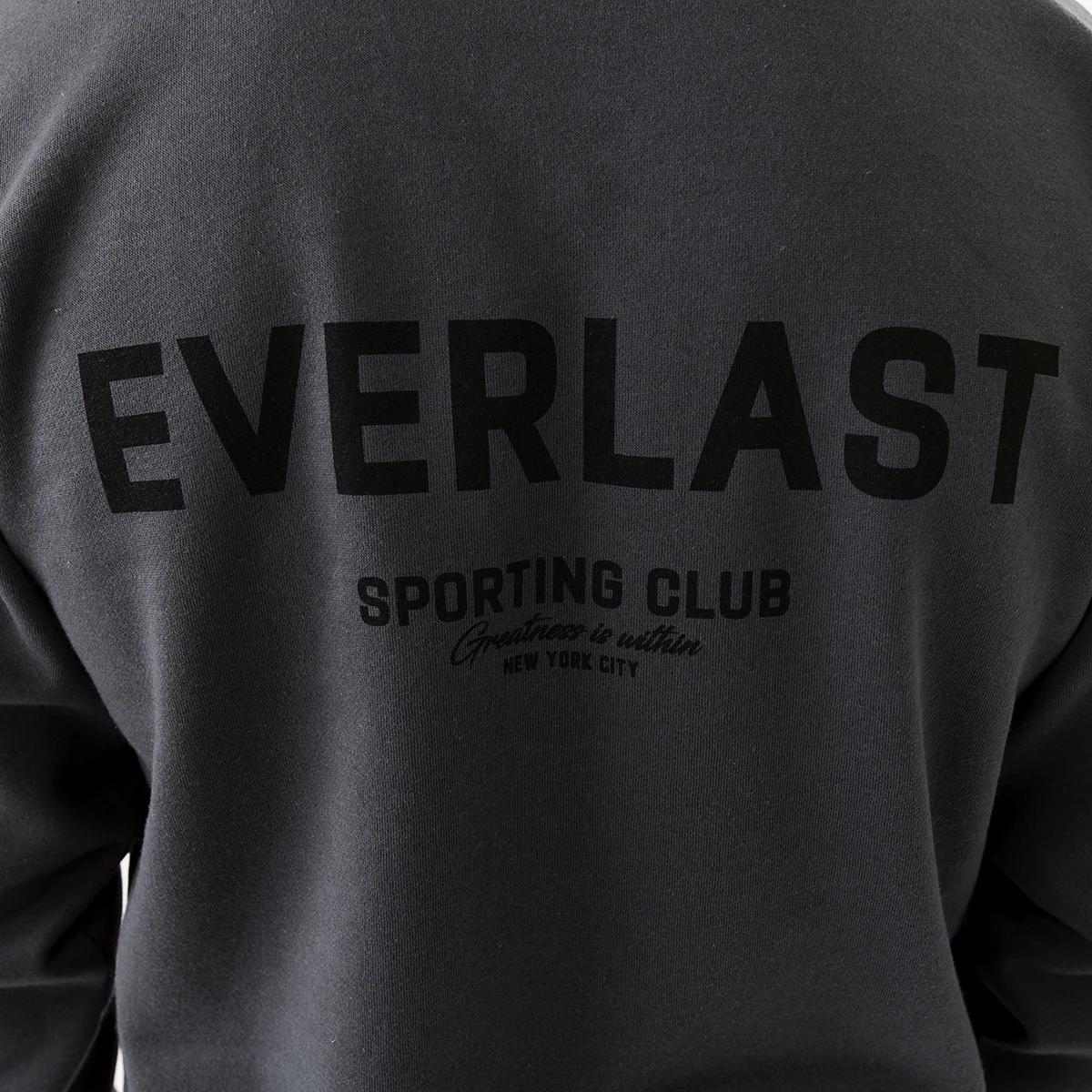 7 Everlast Mens Crew Neck Sweatshirt Charcoal, 7 of 8
