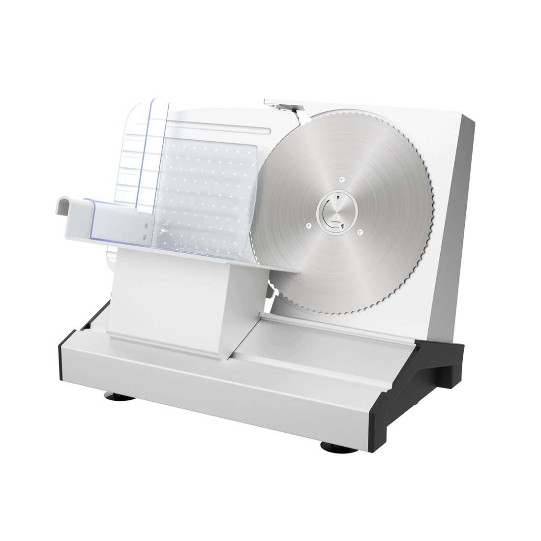 1 Advwin 250w Meat Slicer, Electric Food Slicer With 8.6" Removable Stainless Steel Blade, 1 of 7